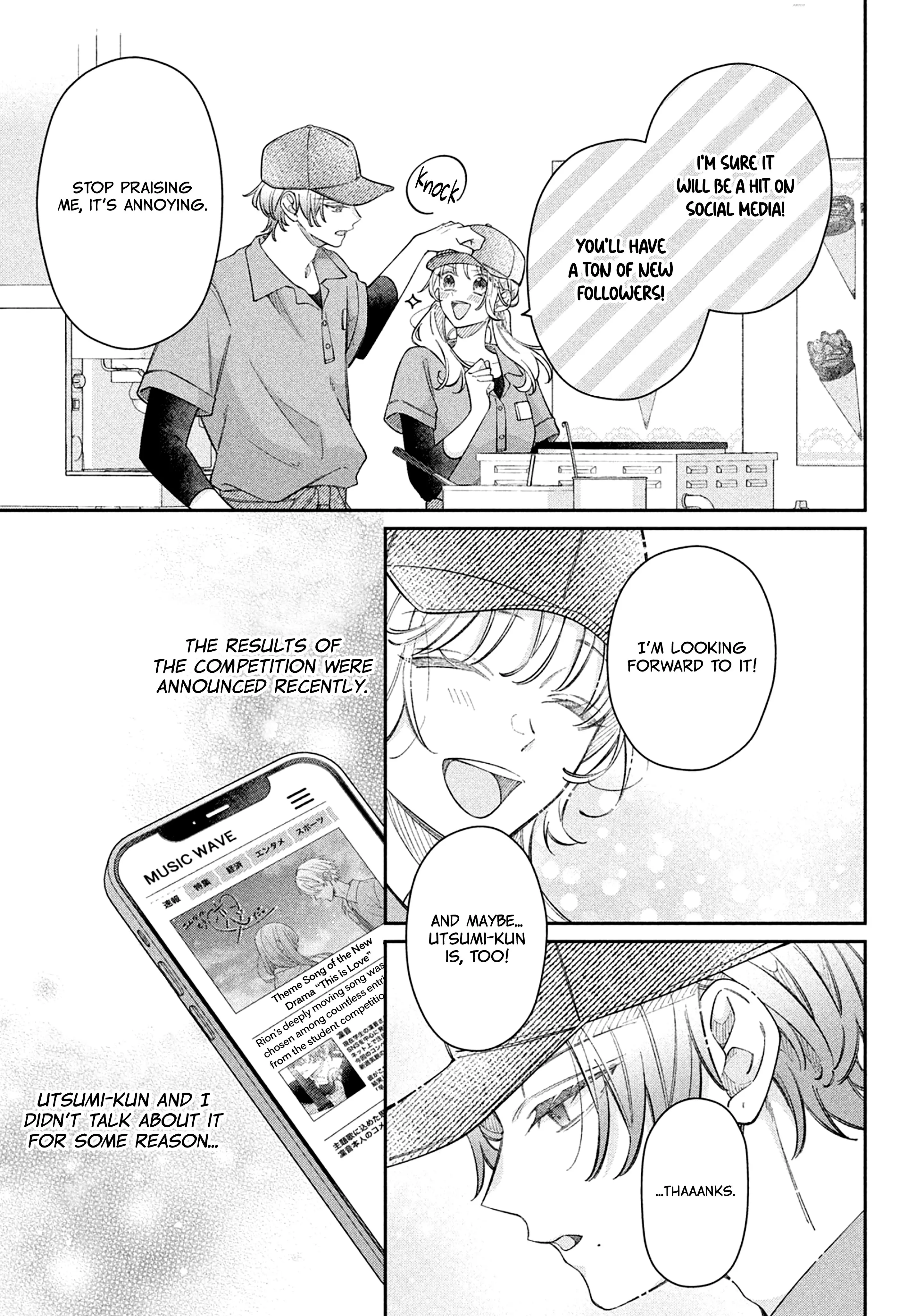 Utsumi-kun no Koi no Uta - Chapter 12 - Page 17