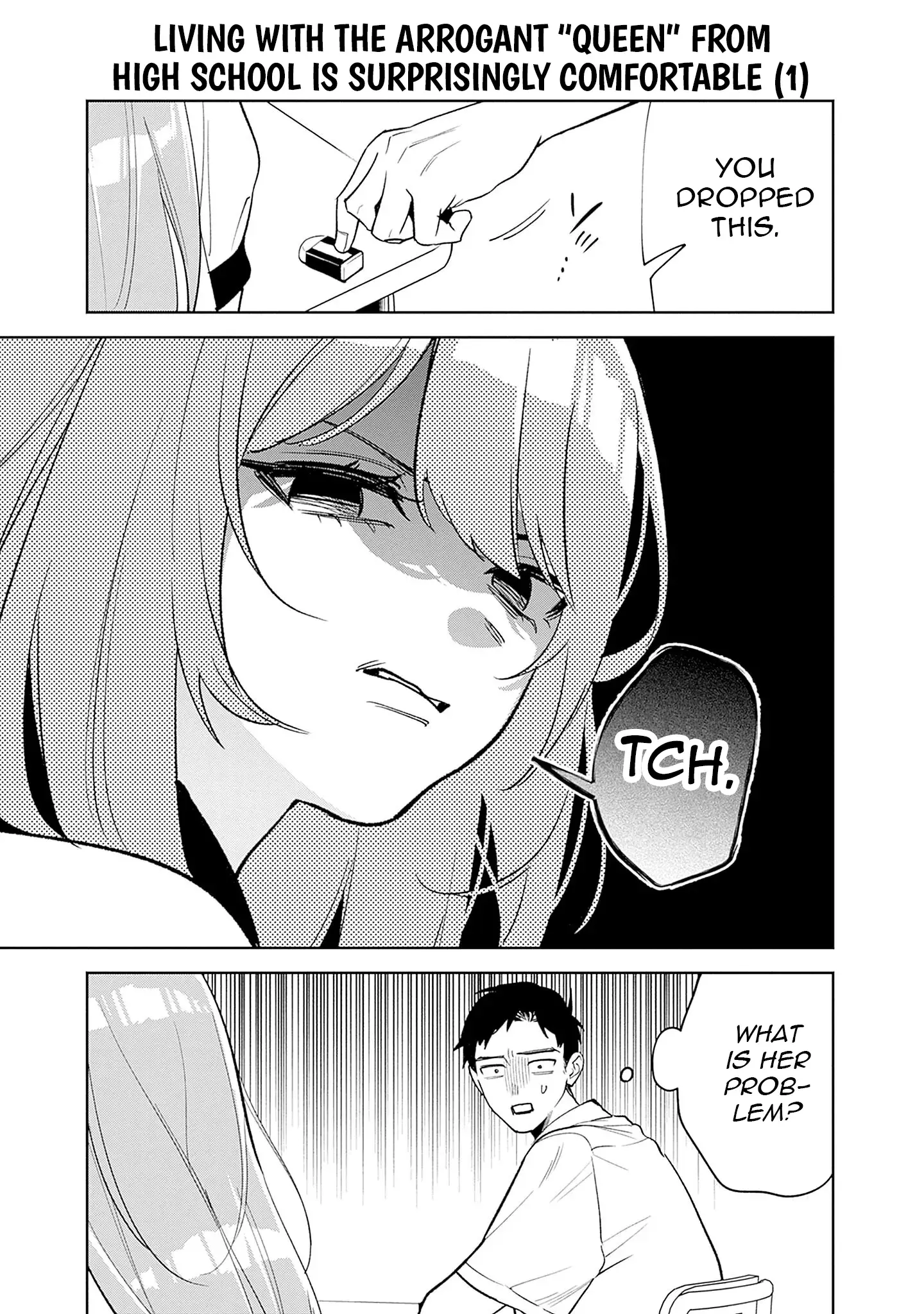 Living together with the queen from my high school days who was arrogant, surprisingly isn't that uncomfortable - Chapter 1 - Page 15