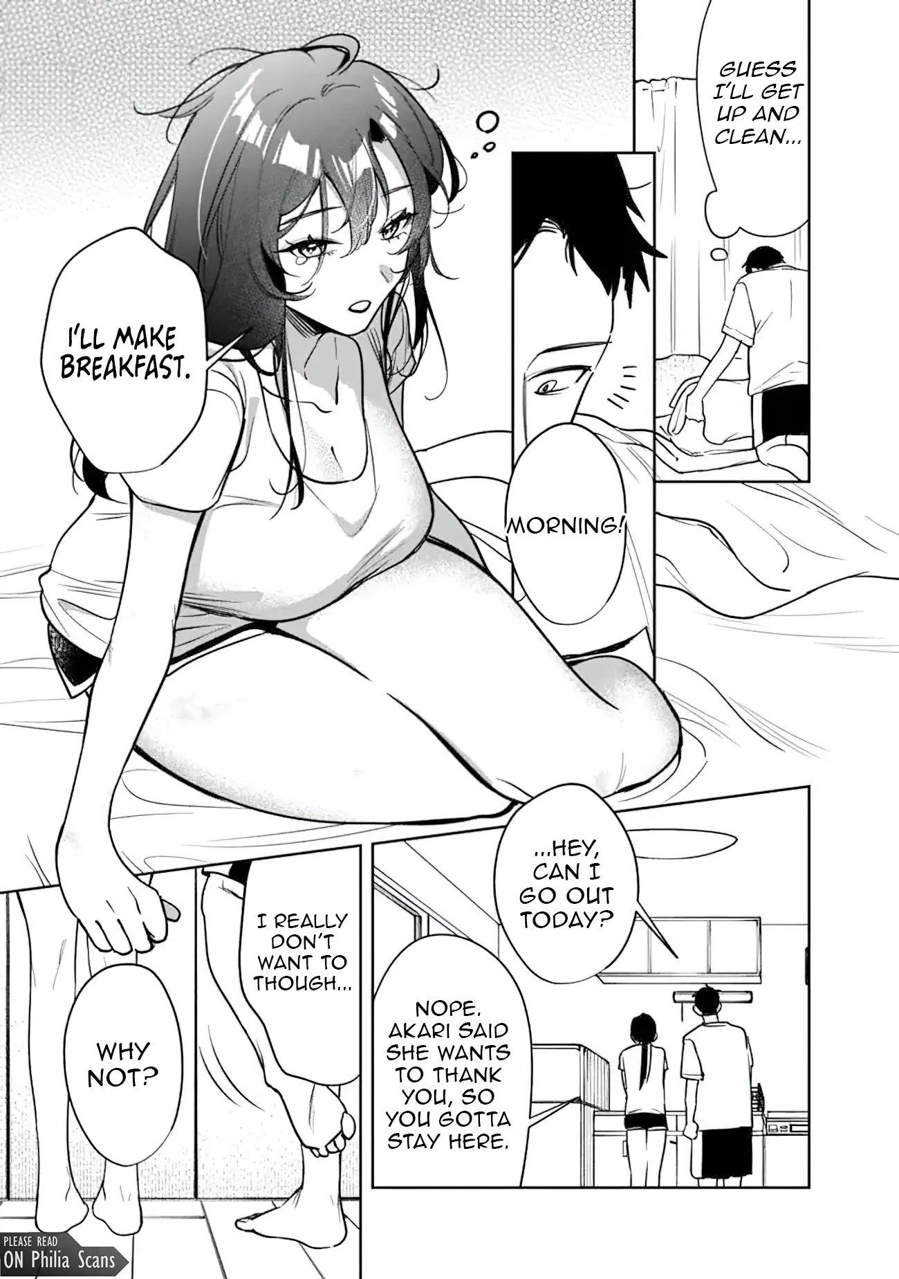 Living together with the queen from my high school days who was arrogant, surprisingly isn't that uncomfortable - Chapter 19 - Page 3