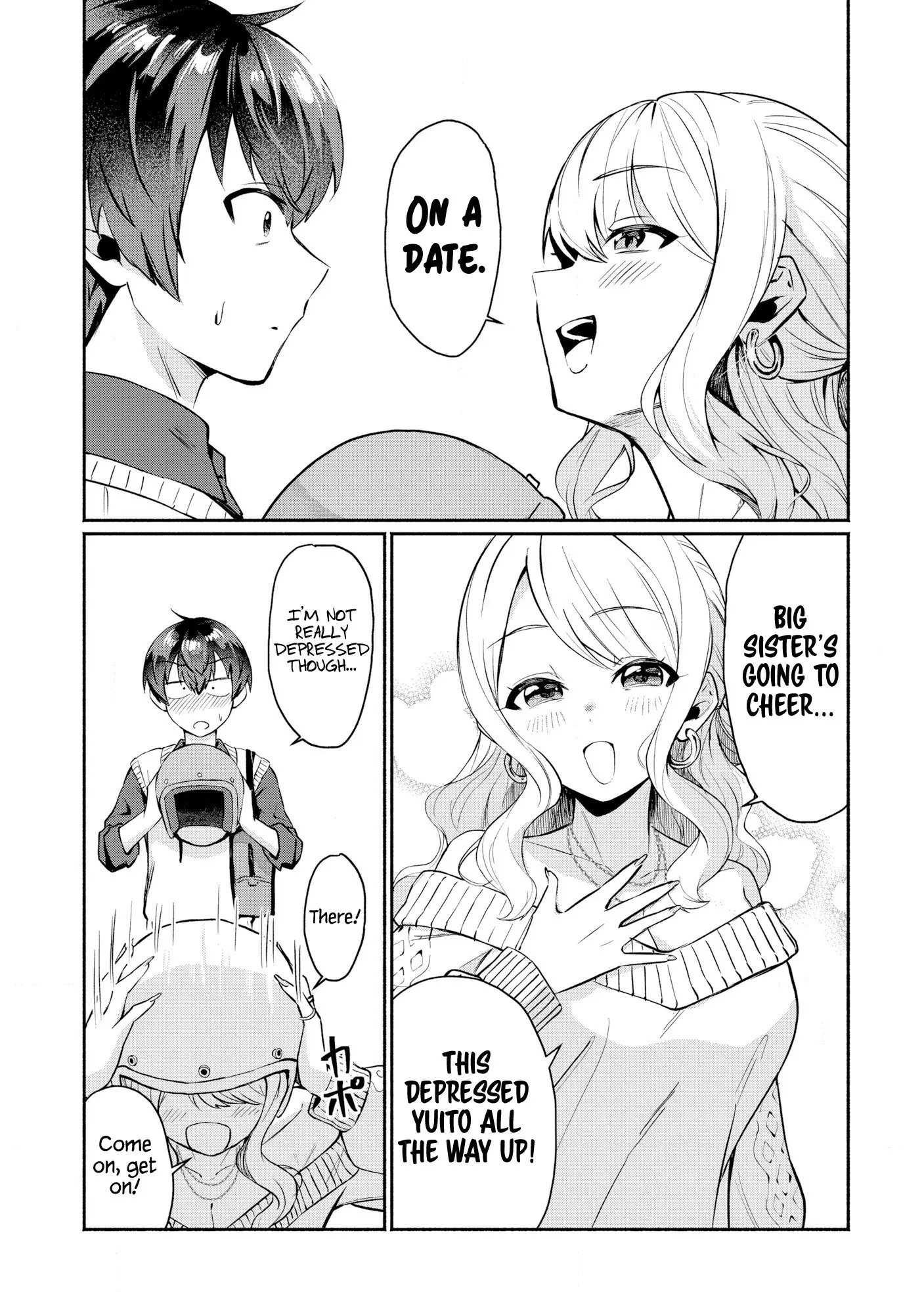 Douyara Ore wa Imadoki Gal na Toshiue Osananajimi kara Gekiomo Kanjou wo Mukerareteiru Rashii - Chapter 1 - Page 10