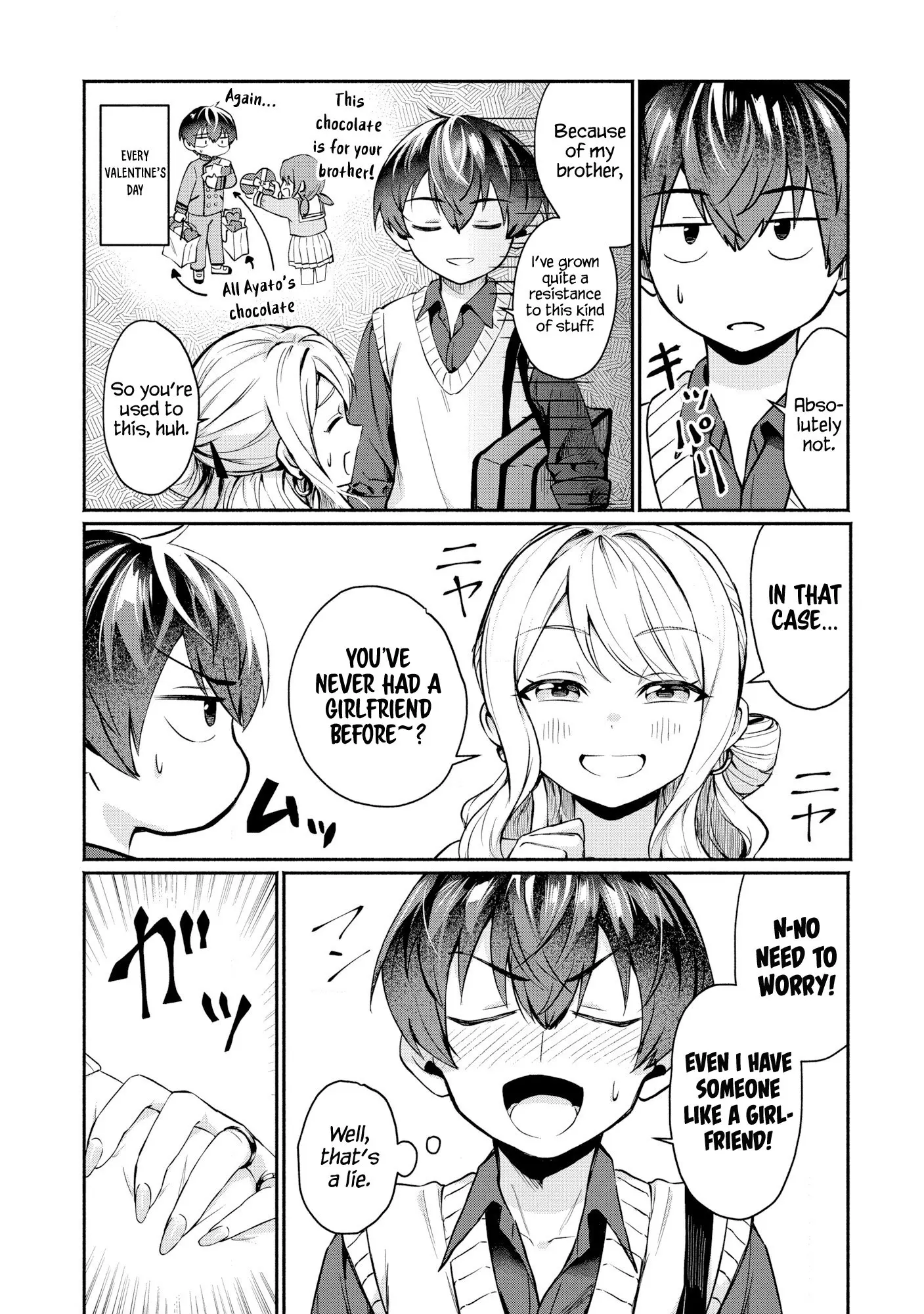 Douyara Ore wa Imadoki Gal na Toshiue Osananajimi kara Gekiomo Kanjou wo Mukerareteiru Rashii - Chapter 1 - Page 24