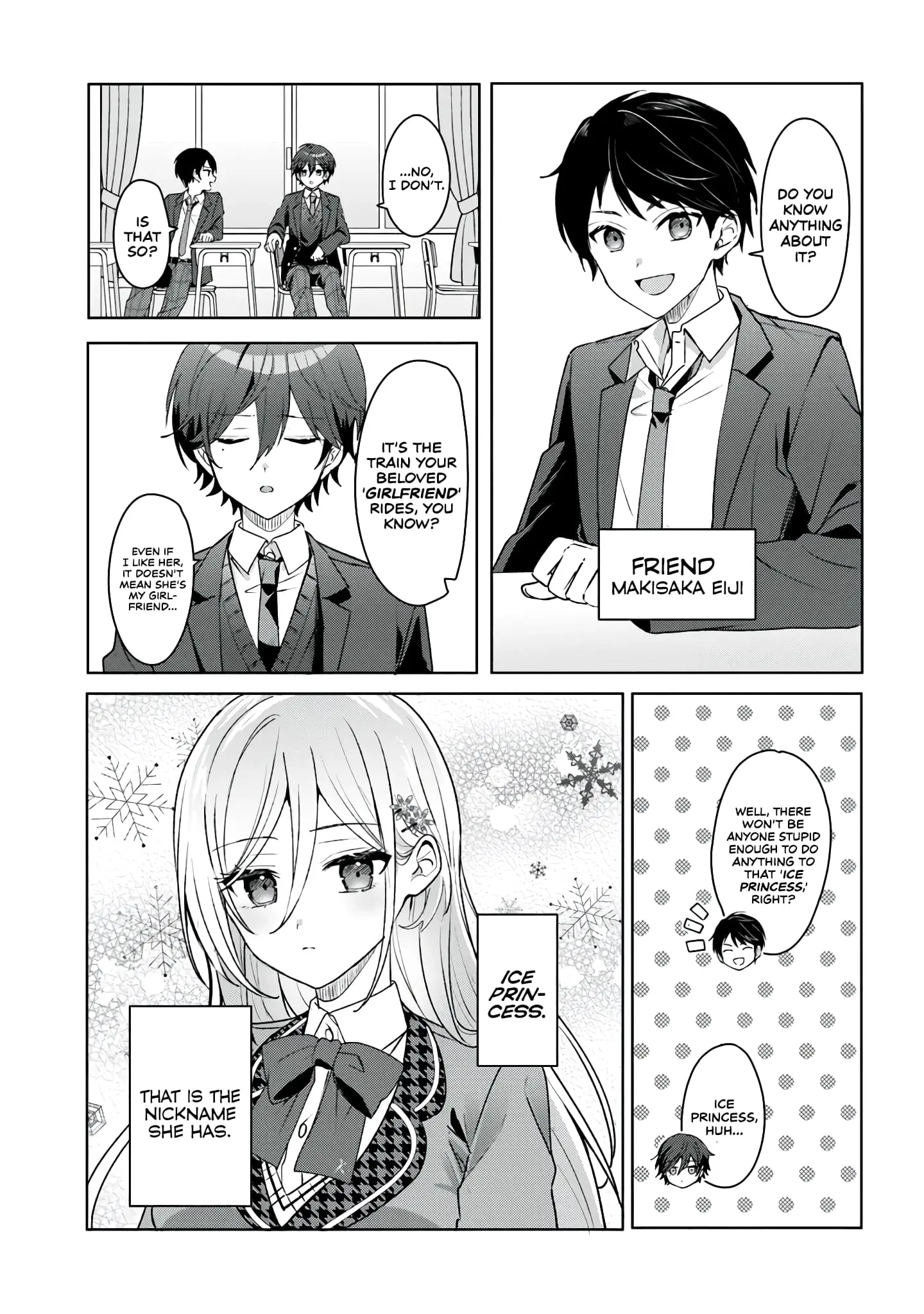 After Helping the 'Ice Princess' From Another School, I Decided to Start as a Friend - Chapter 1.1 - Page 11