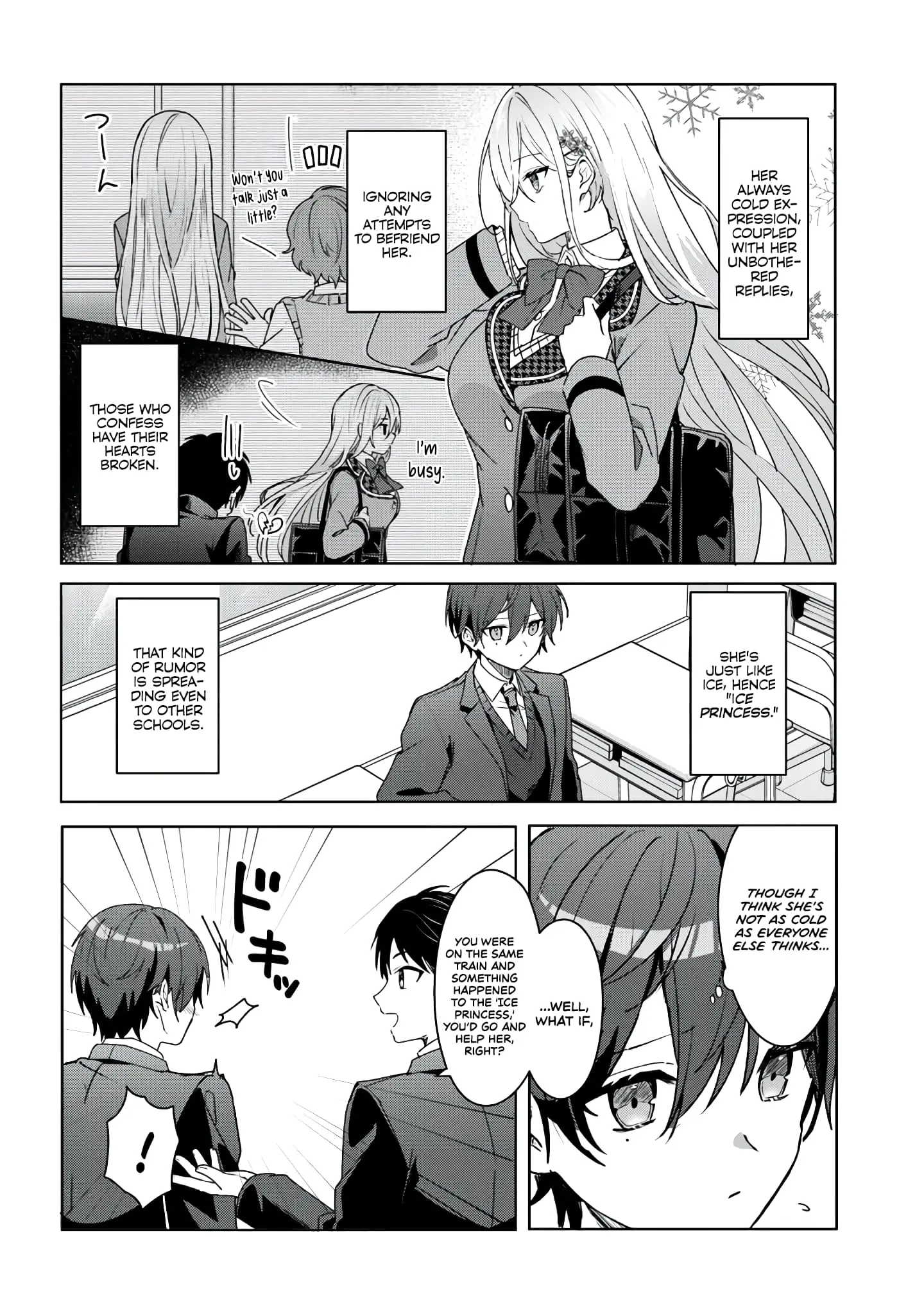 After Helping the 'Ice Princess' From Another School, I Decided to Start as a Friend - Chapter 1.1 - Page 12