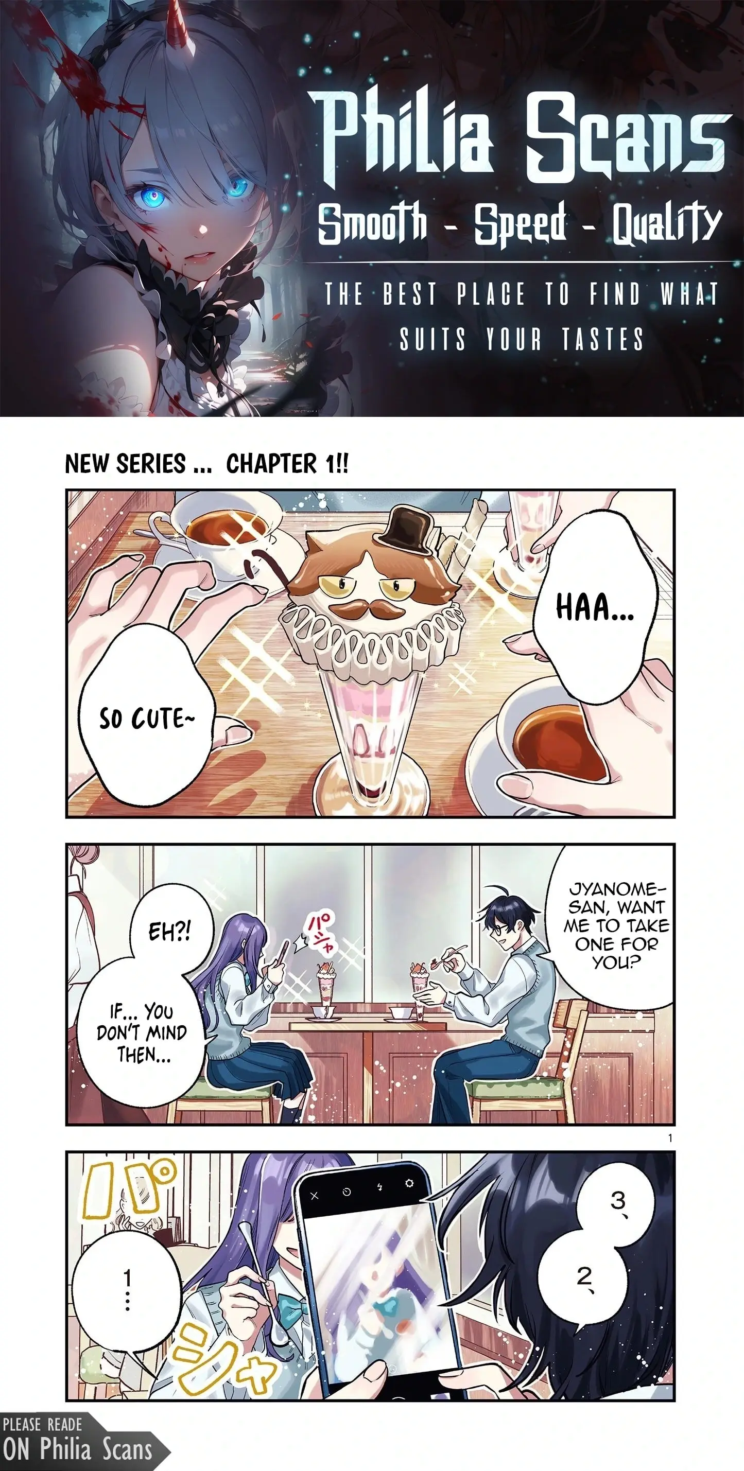 Jyanome-san Wants to Smile! - Chapter 1 - Page 1