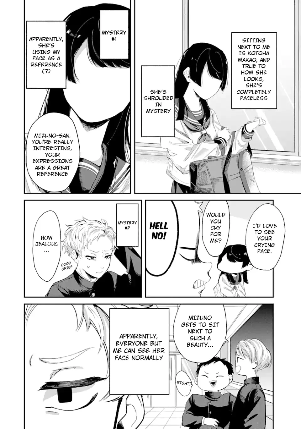 My Seatmate Wakao-san's Face Is Almost Visible but It's Not - Chapter 1 - Page 4