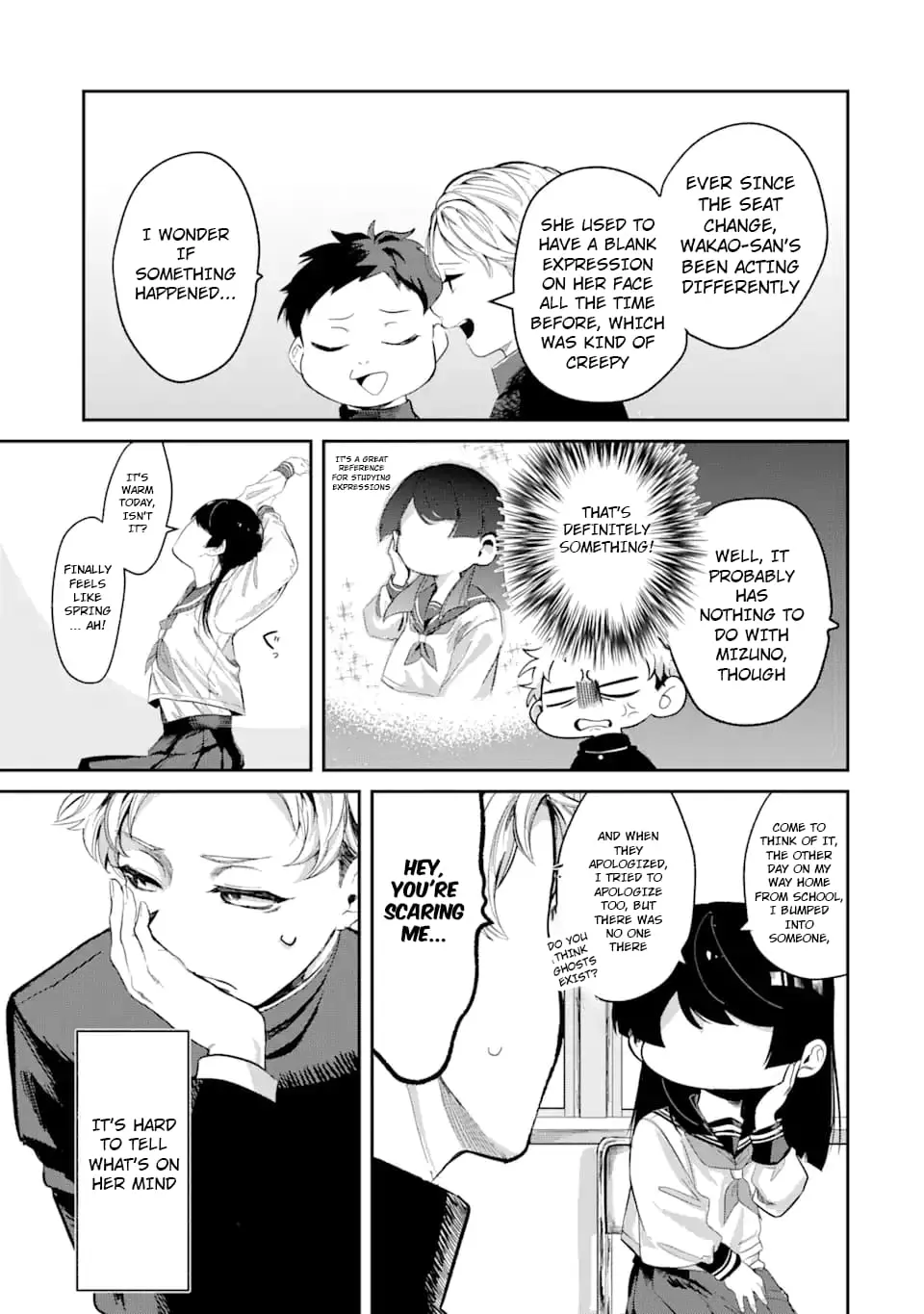 My Seatmate Wakao-san's Face Is Almost Visible but It's Not - Chapter 1 - Page 5