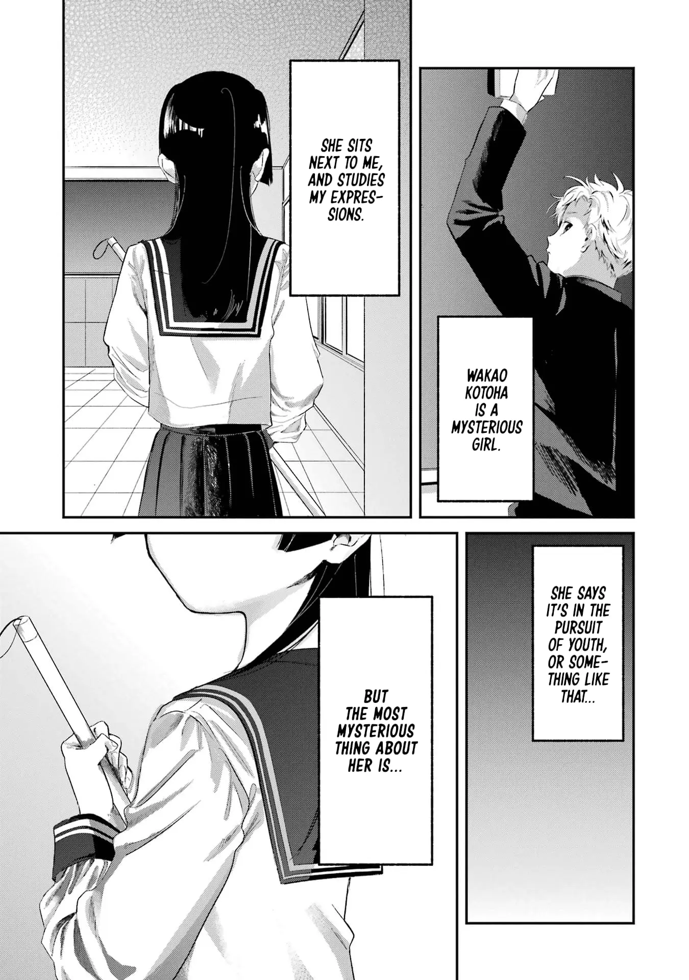 My Seatmate Wakao-san's Face Is Almost Visible but It's Not - Chapter 4 - Page 1