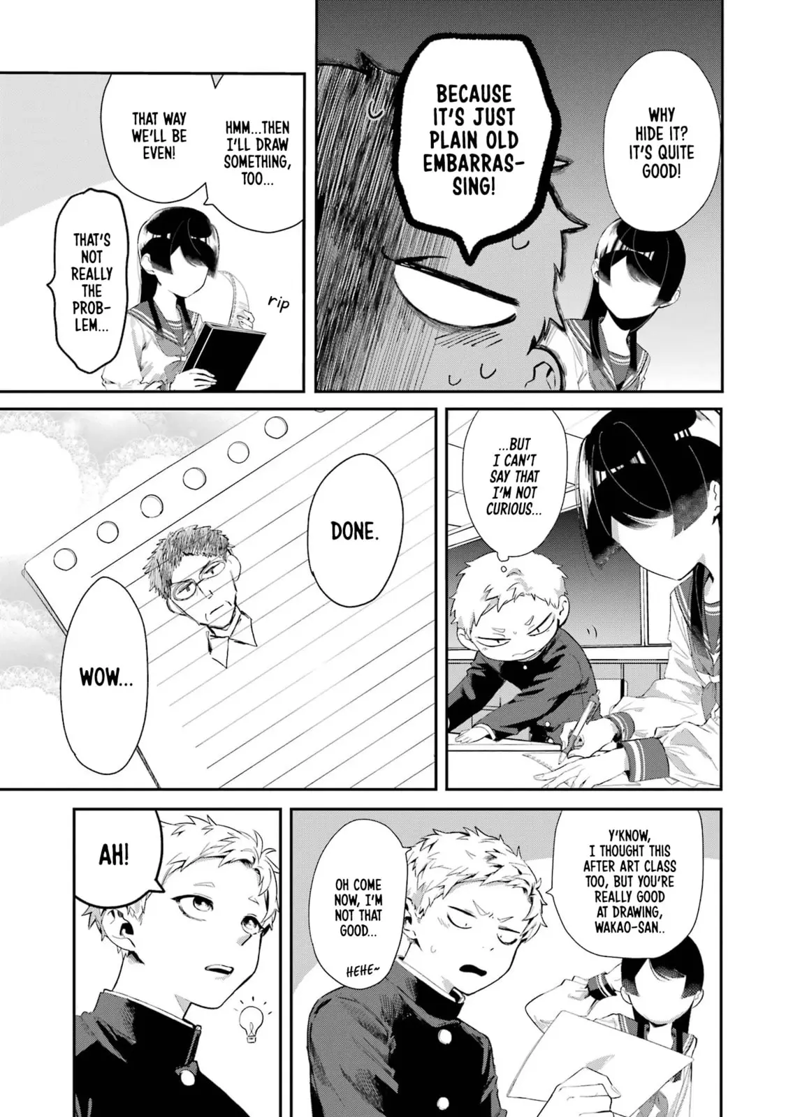 My Seatmate Wakao-san's Face Is Almost Visible but It's Not - Chapter 9 - Page 3