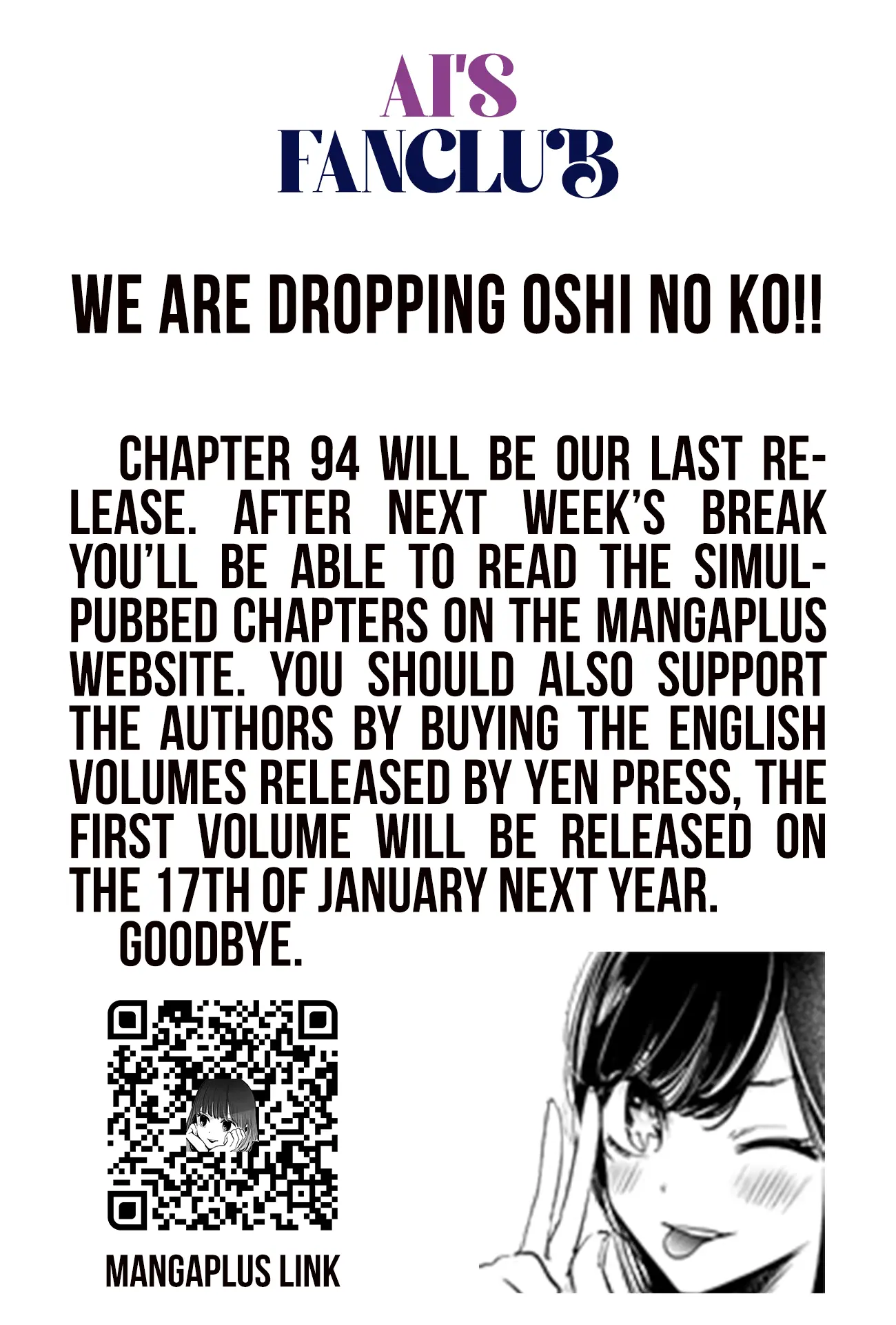 OSHI NO KO - Chapter 94 - Page 1