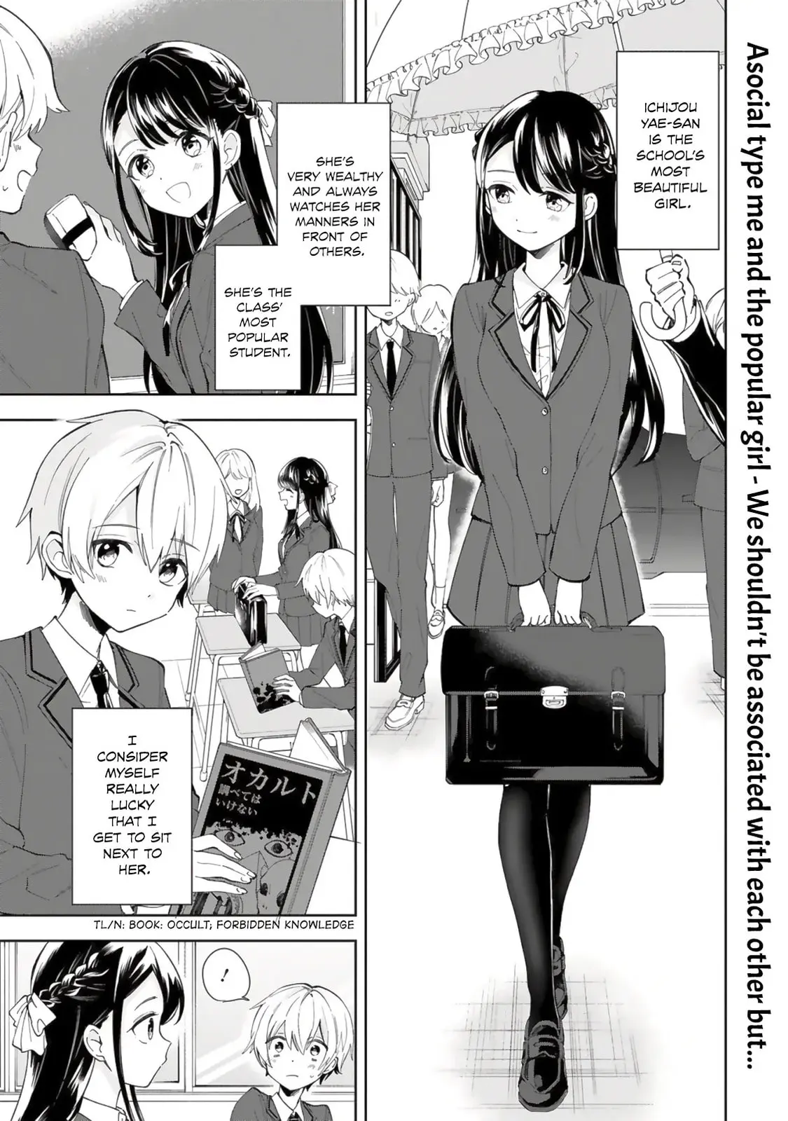 Ichijou-San Wa Kao Ni Deyasui - Chapter 0 - Page 3