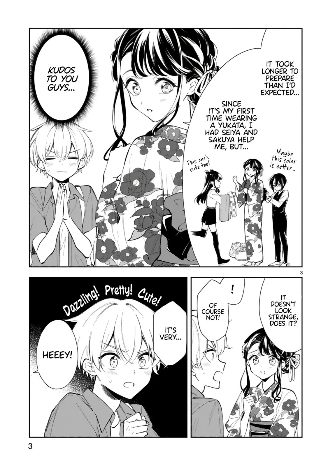 Ichijou-San Wa Kao Ni Deyasui - Chapter 15.1 - Page 3