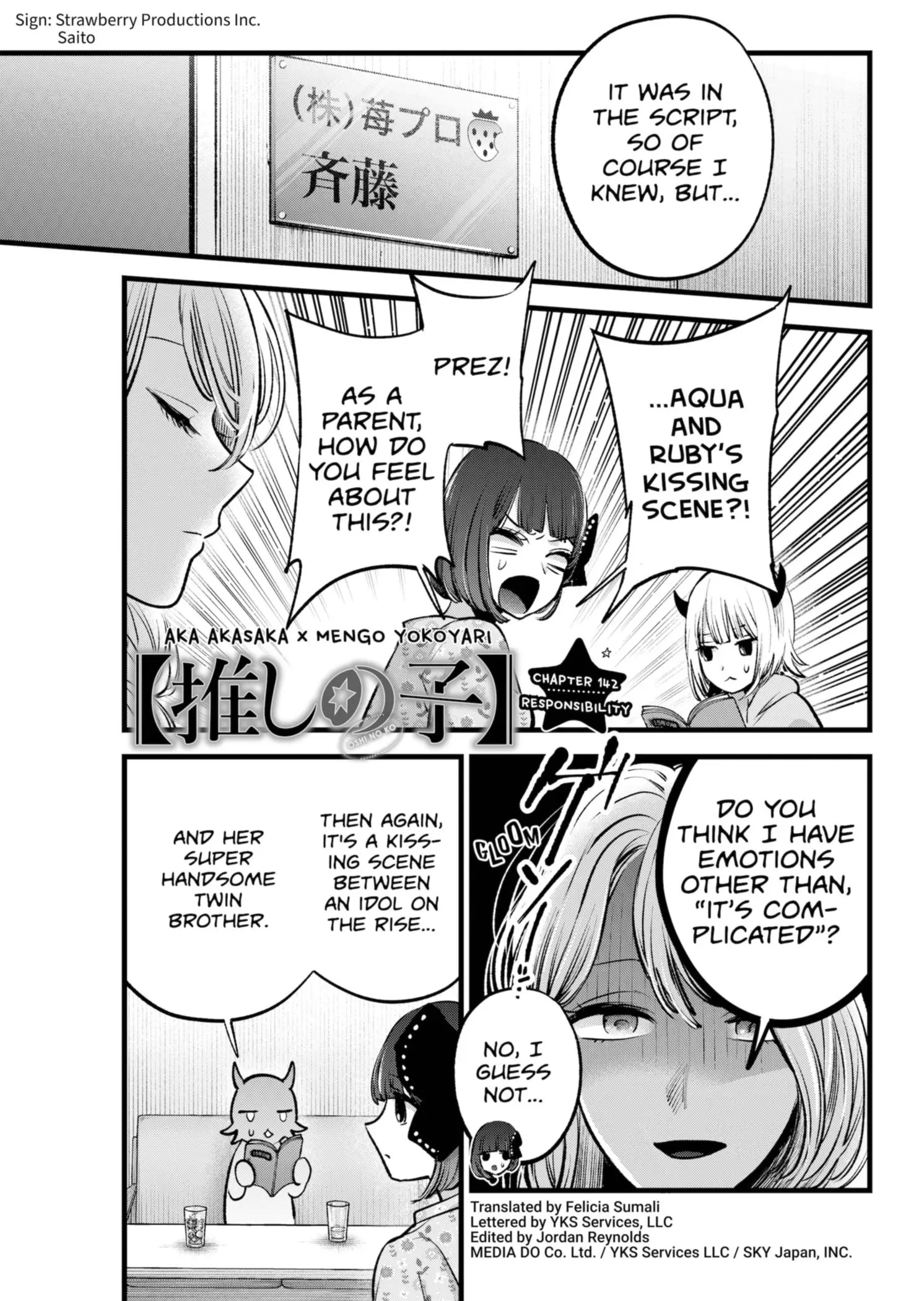 OSHI NO KO - Chapter 142 - Page 1