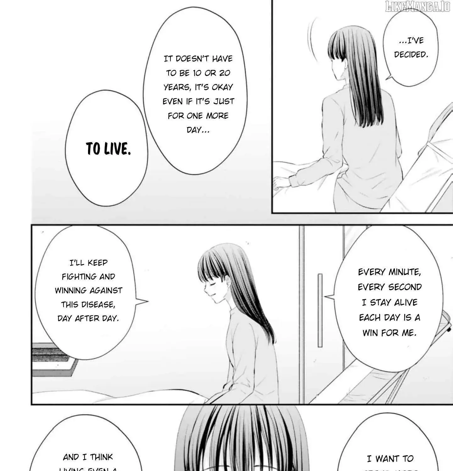 Yomei Ichinen to Senkokusareta Boku ga, Yomei Hantoshi no Kimi to Deatta Hanashi - Chapter 9 - Page 57