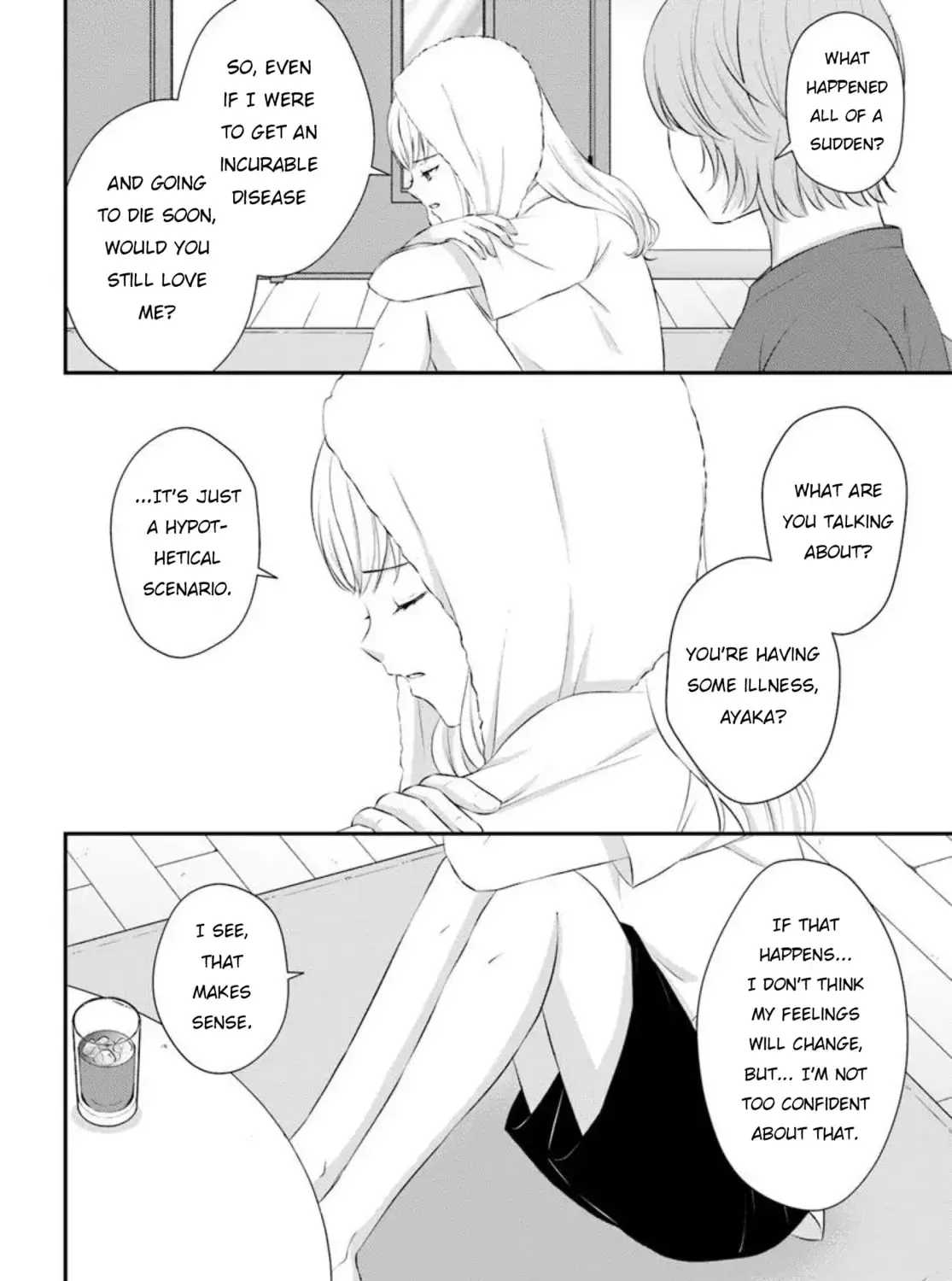 Yomei Ichinen to Senkokusareta Boku ga, Yomei Hantoshi no Kimi to Deatta Hanashi - Chapter 14 - Page 43