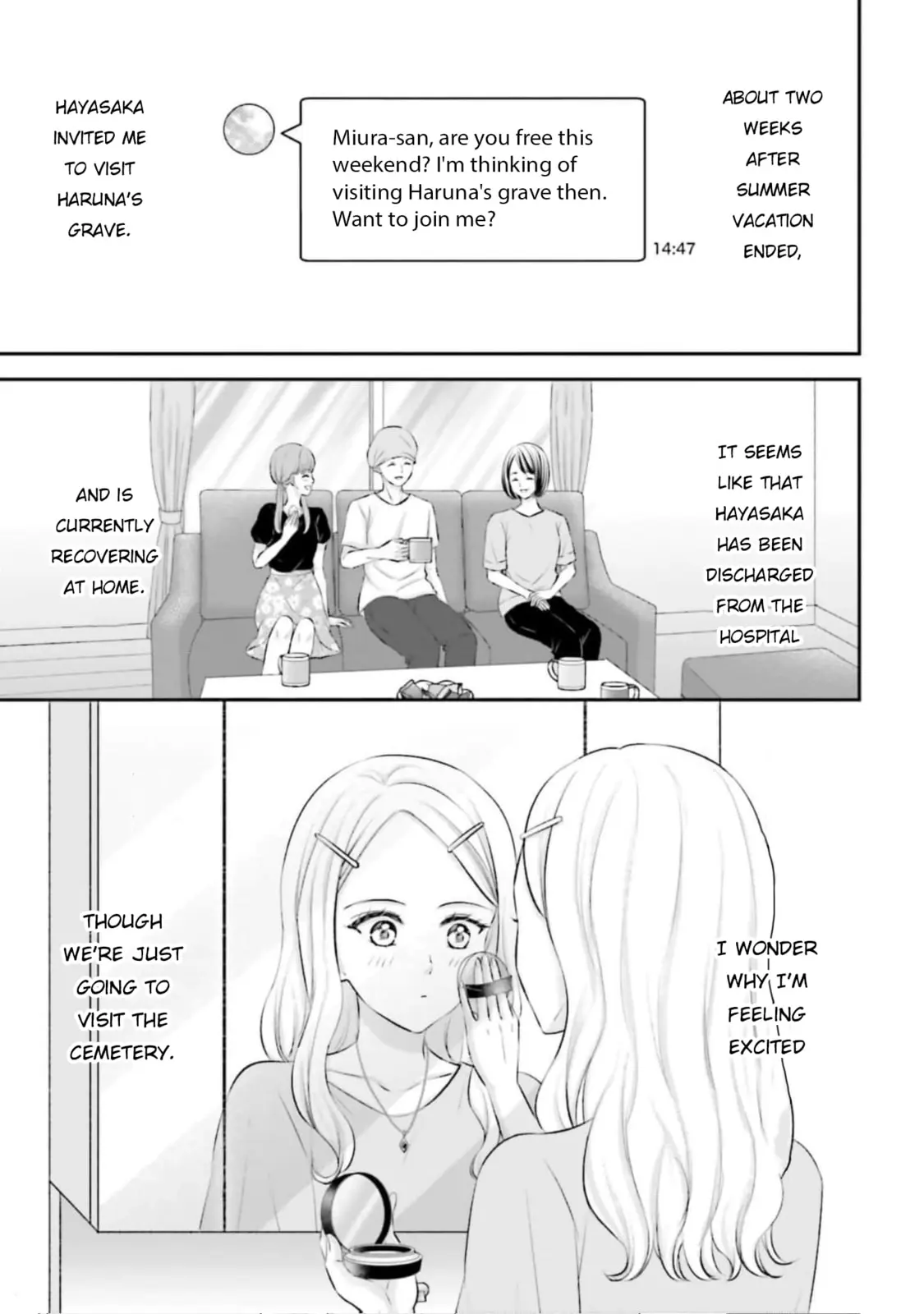Yomei Ichinen to Senkokusareta Boku ga, Yomei Hantoshi no Kimi to Deatta Hanashi - Chapter 15 END - Page 1