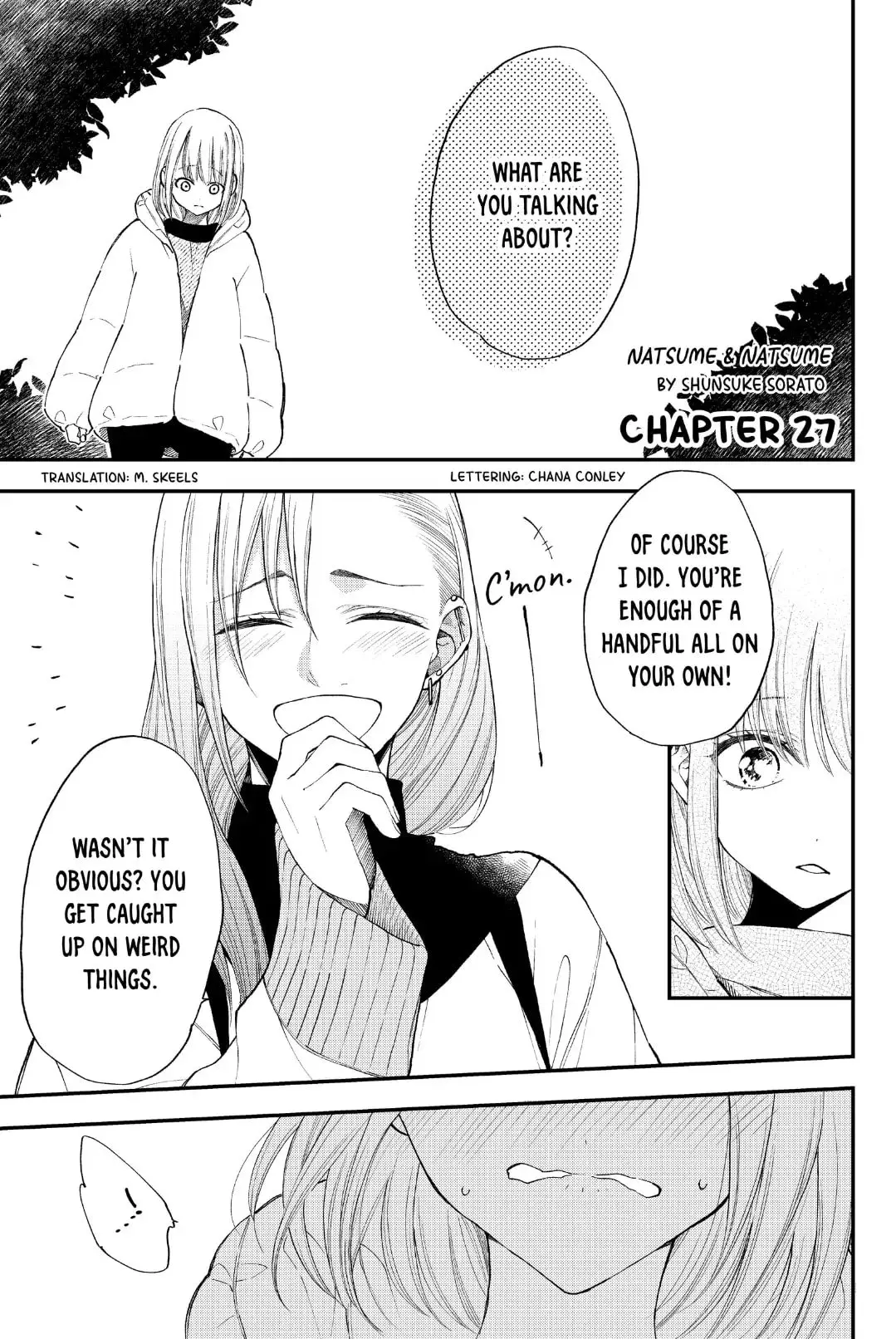 Natsume to Natsume - Chapter 27.2 - Page 1