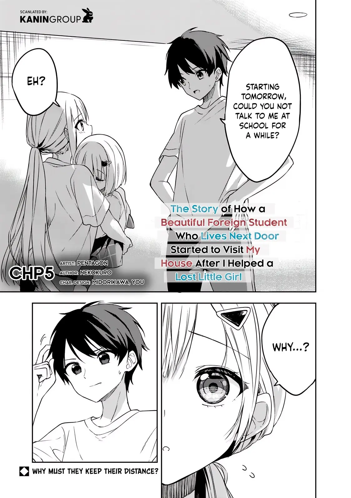 Maigo ni Natteita Youjo wo Tasuketara, Otonari ni Sumu Bishoujo Ryuugakusei ga Ie ni Asobi ni Kuru You ni Natta Ken Nitsuite - Chapter 5 - Page 1
