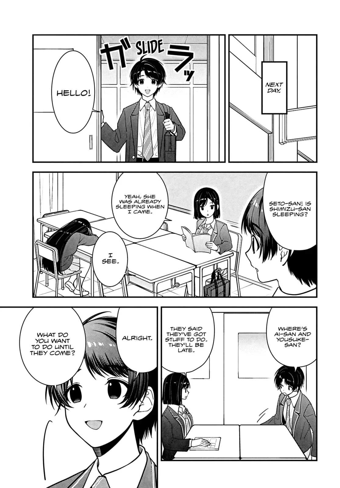 Tonari no Seki no Yankee Shimizu-san ga Kami o Kuroku Sometekita - Chapter 11 - Page 14