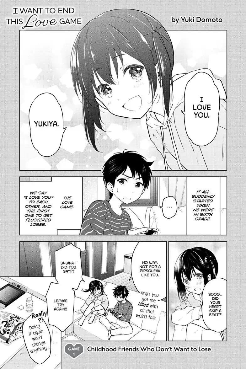 Aishiteru Game wo Owarasetai - Chapter 1 - Page 1