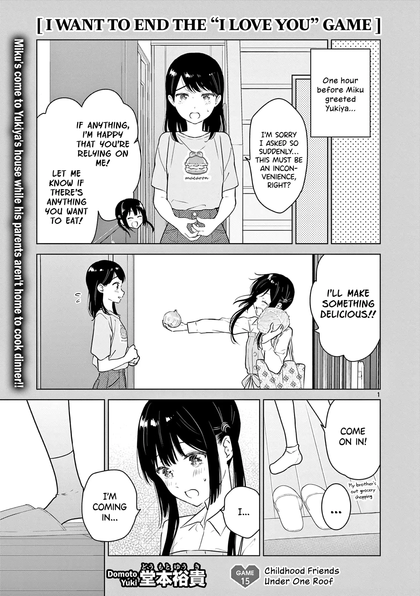 Aishiteru Game wo Owarasetai - Chapter 15 - Page 1