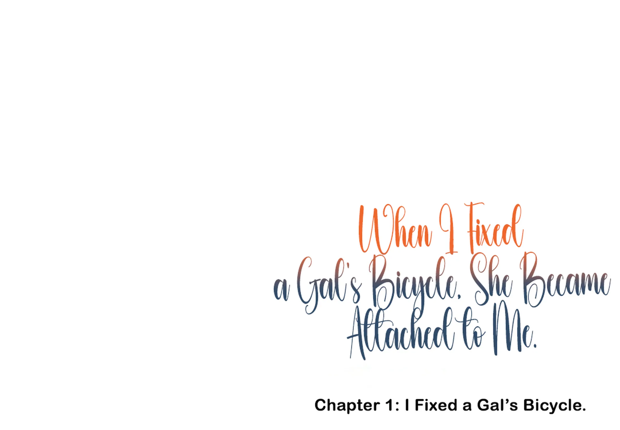 When I Repaired a Gal's Bicycle, She Became Attached to Me - Chapter 1 - Page 11