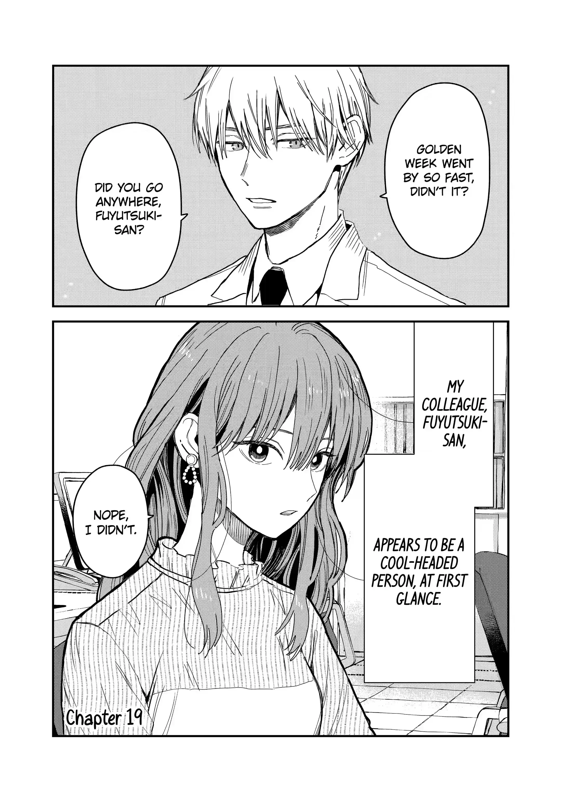 The Ice Guy and His Cool Female Colleague - Chapter 19 - Page 1