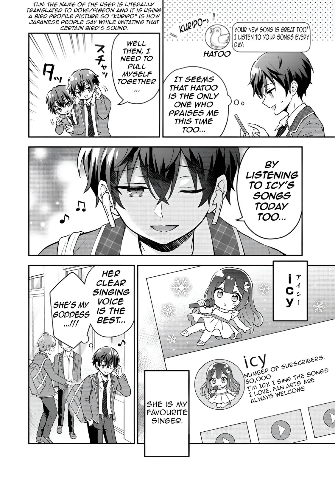The 'Inkya' Girl Sitting Next To Me Was My Favorite Singer. Sing My Song! - Chapter 1 - Page 7