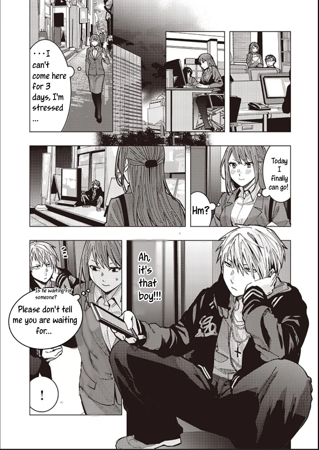 A Story About an Office Lady Who Ends Up Looking After a Clingy Delinquent High School Boy She Met at an Arcade - Chapter 1.2 - Page 1