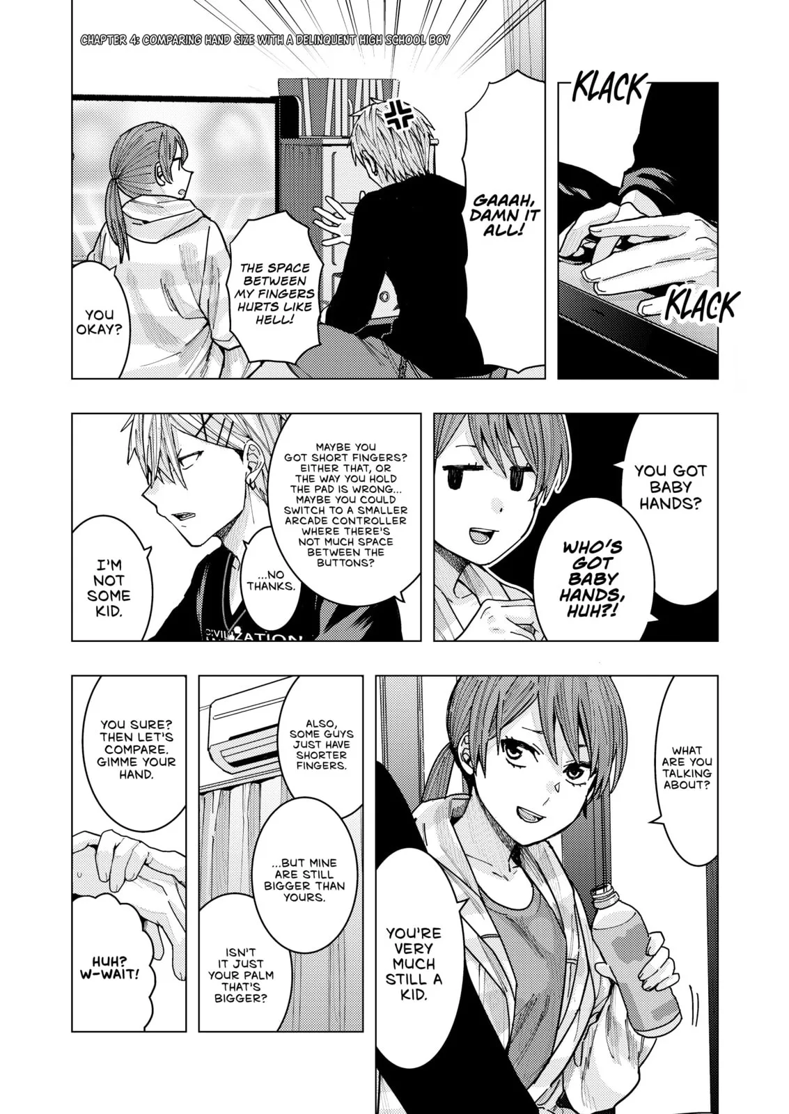 A Story About an Office Lady Who Ends Up Looking After a Clingy Delinquent High School Boy She Met at an Arcade - Chapter 4 - Page 1