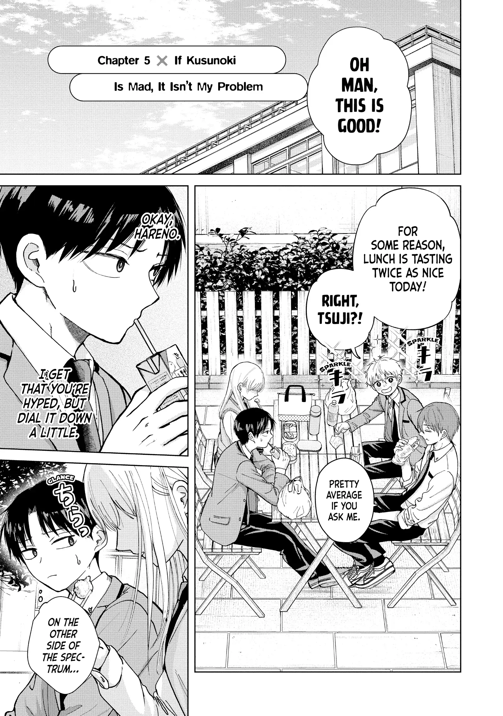 Kusunoki's Flunking Her High School Glow-Up - Chapter 5 - Page 1
