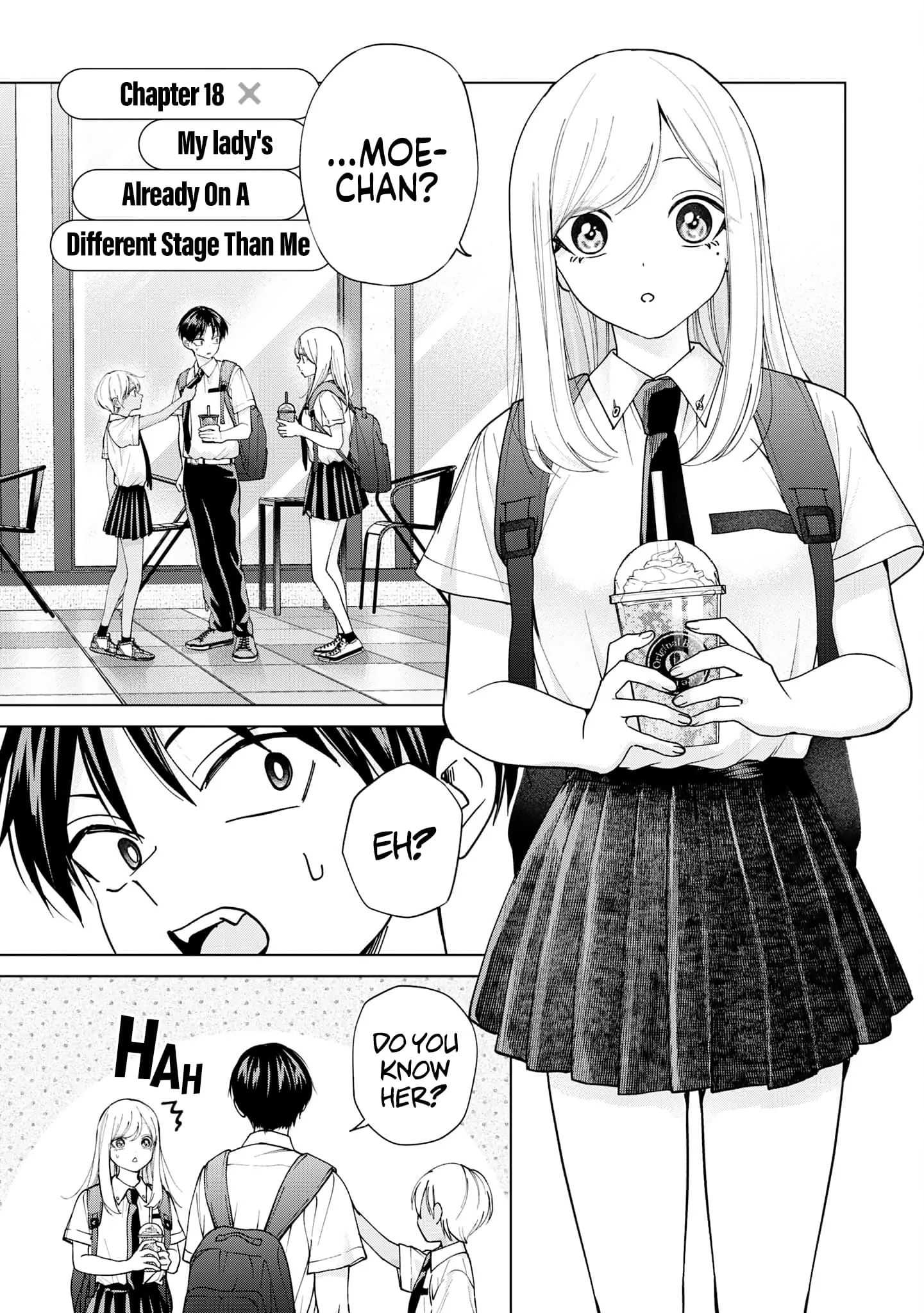 Kusunoki's Flunking Her High School Glow-Up - Chapter 18 - Page 1
