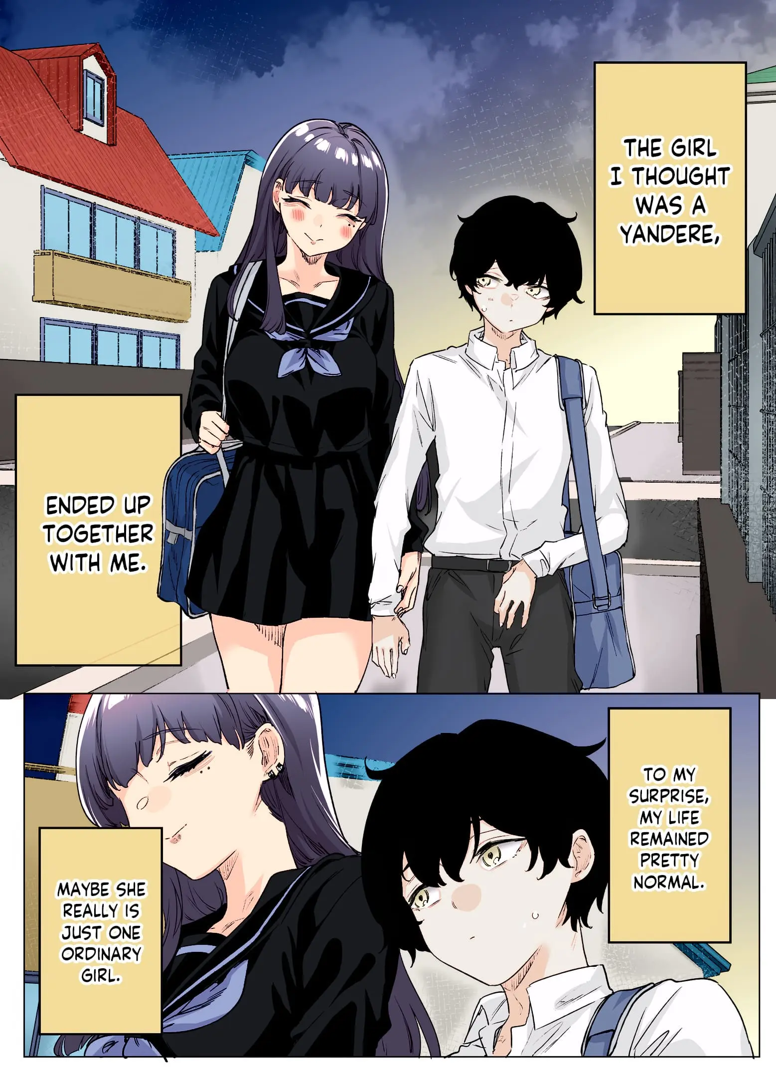 I Thought She Was a Yandere, but Apparently She's Even Worse (Colored) - Chapter 13 - Page 1