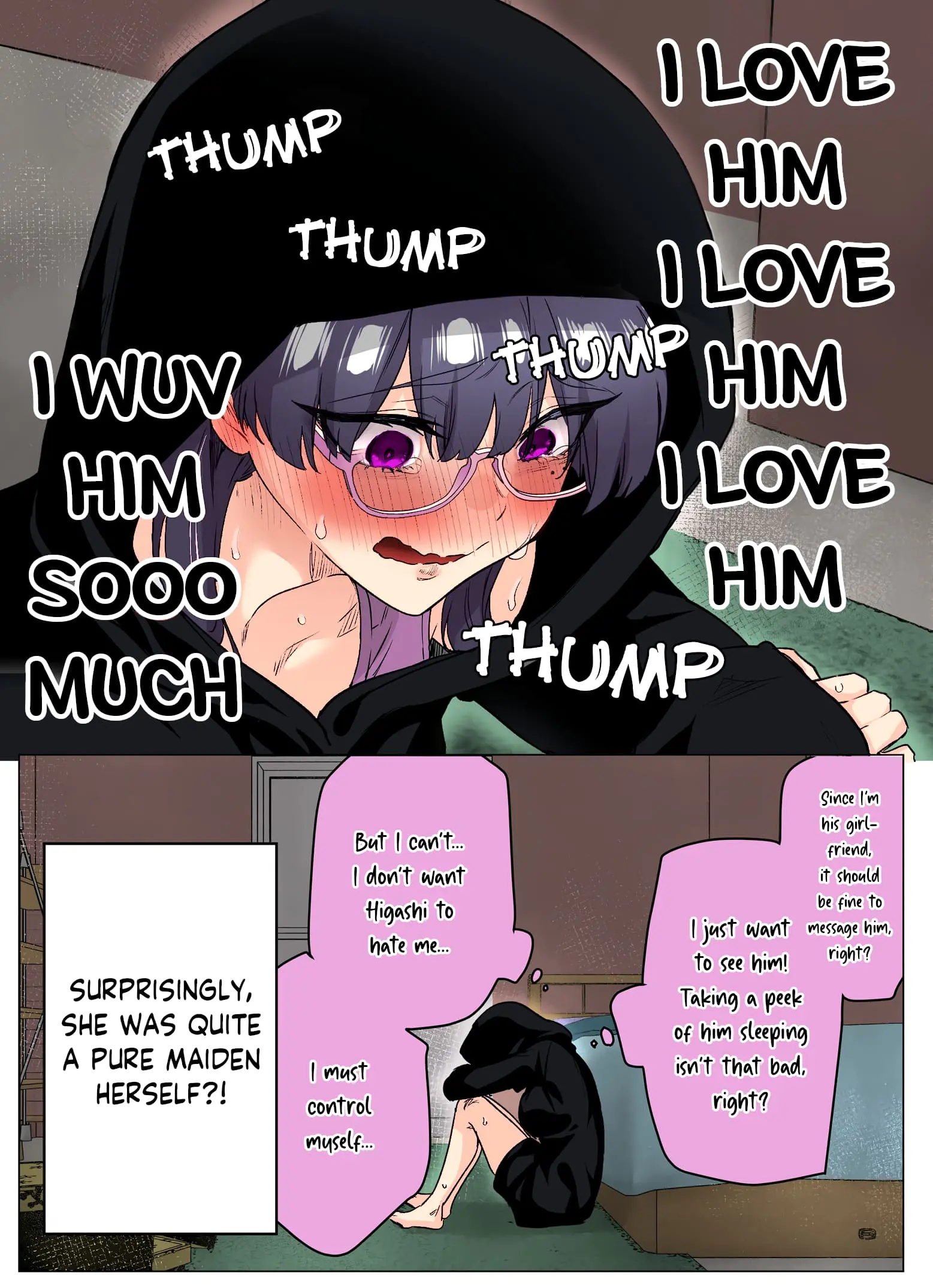 I Thought She Was a Yandere, but Apparently She's Even Worse (Colored) - Chapter 13 - Page 2