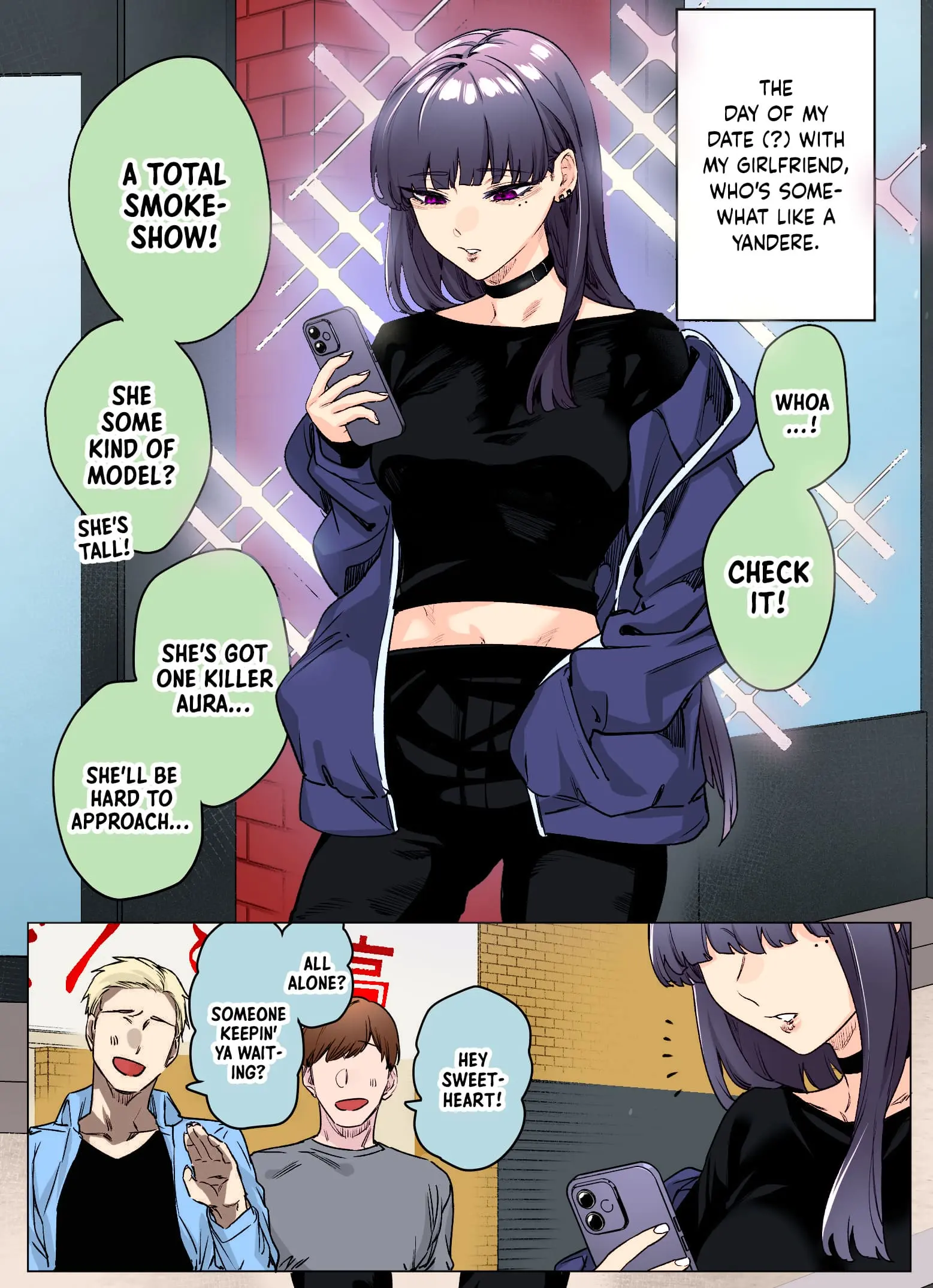 I Thought She Was a Yandere, but Apparently She's Even Worse (Colored) - Chapter 18 - Page 1