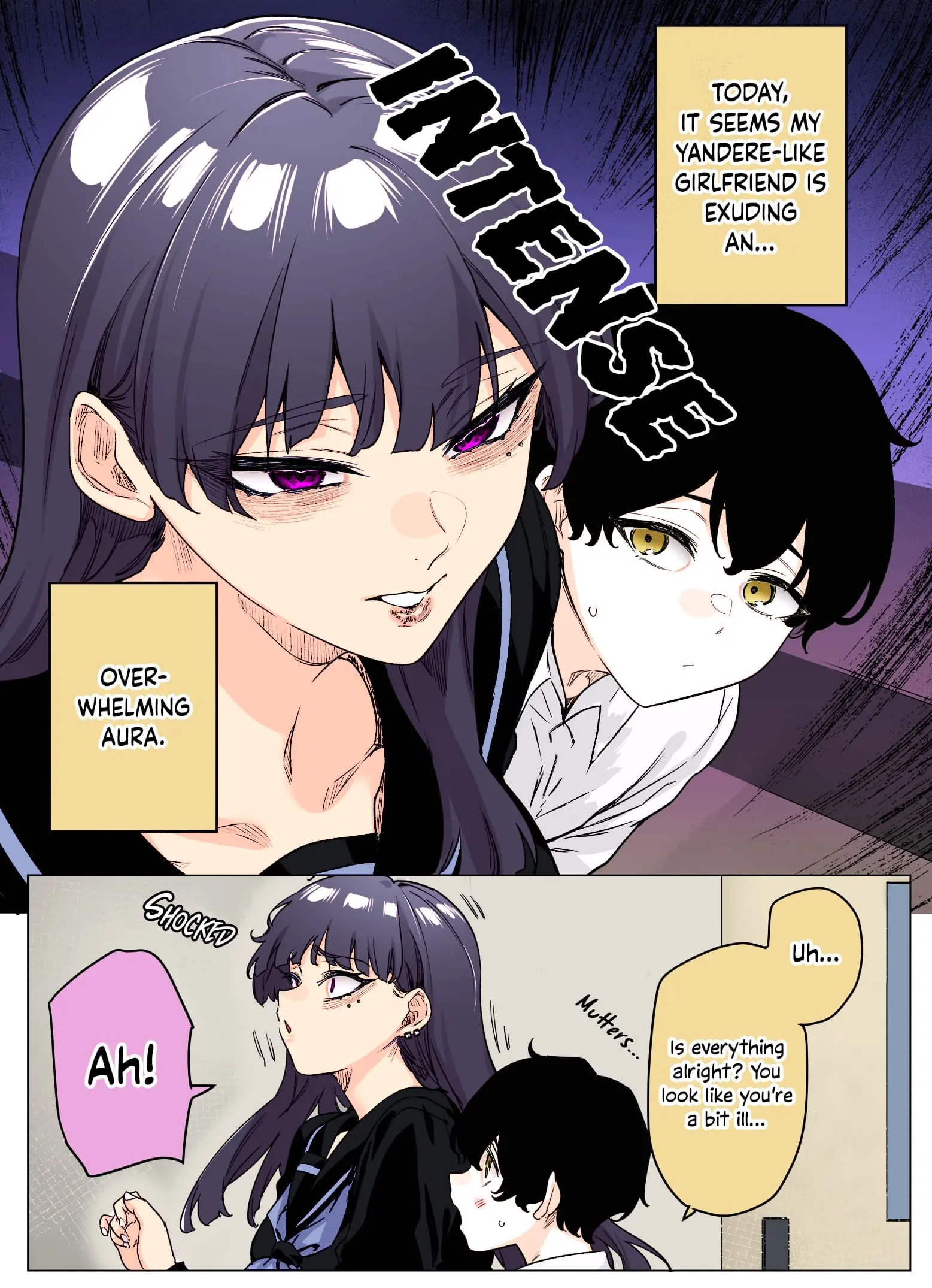 I Thought She Was a Yandere, but Apparently She's Even Worse (Colored) - Chapter 23 - Page 1