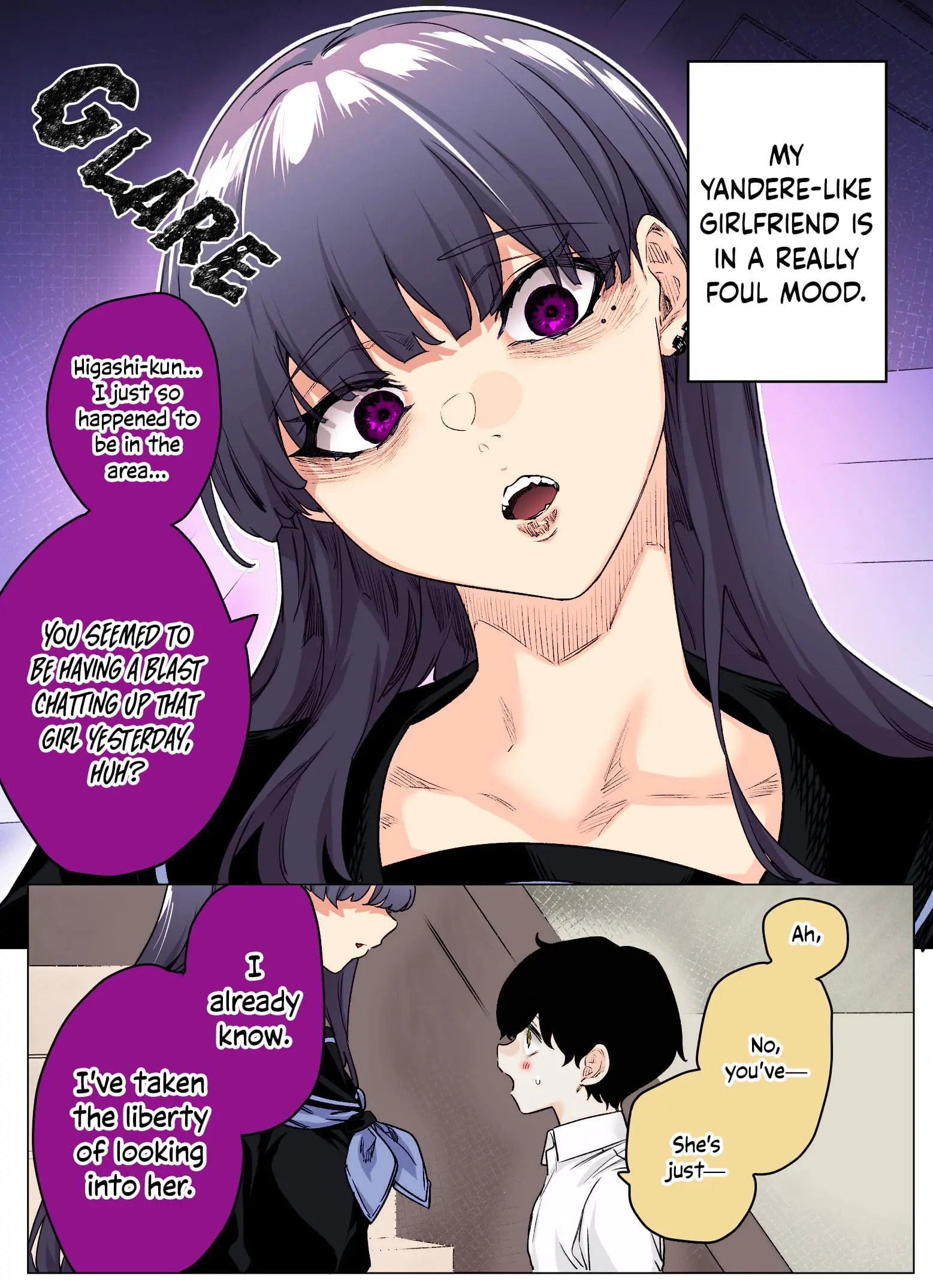 I Thought She Was a Yandere, but Apparently She's Even Worse (Colored) - Chapter 27 - Page 1