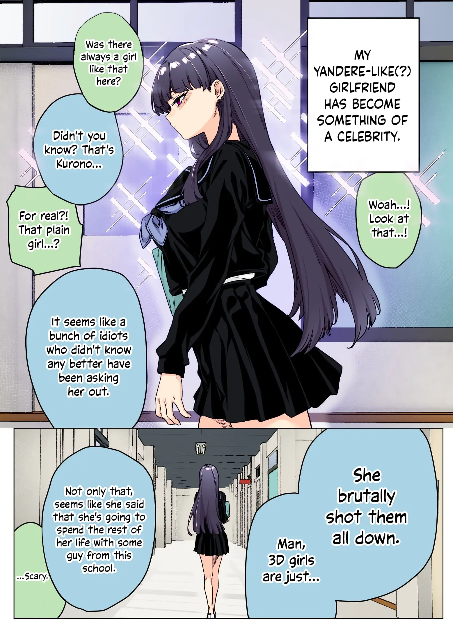 I Thought She Was a Yandere, but Apparently She's Even Worse (Colored) - Chapter 30 - Page 1