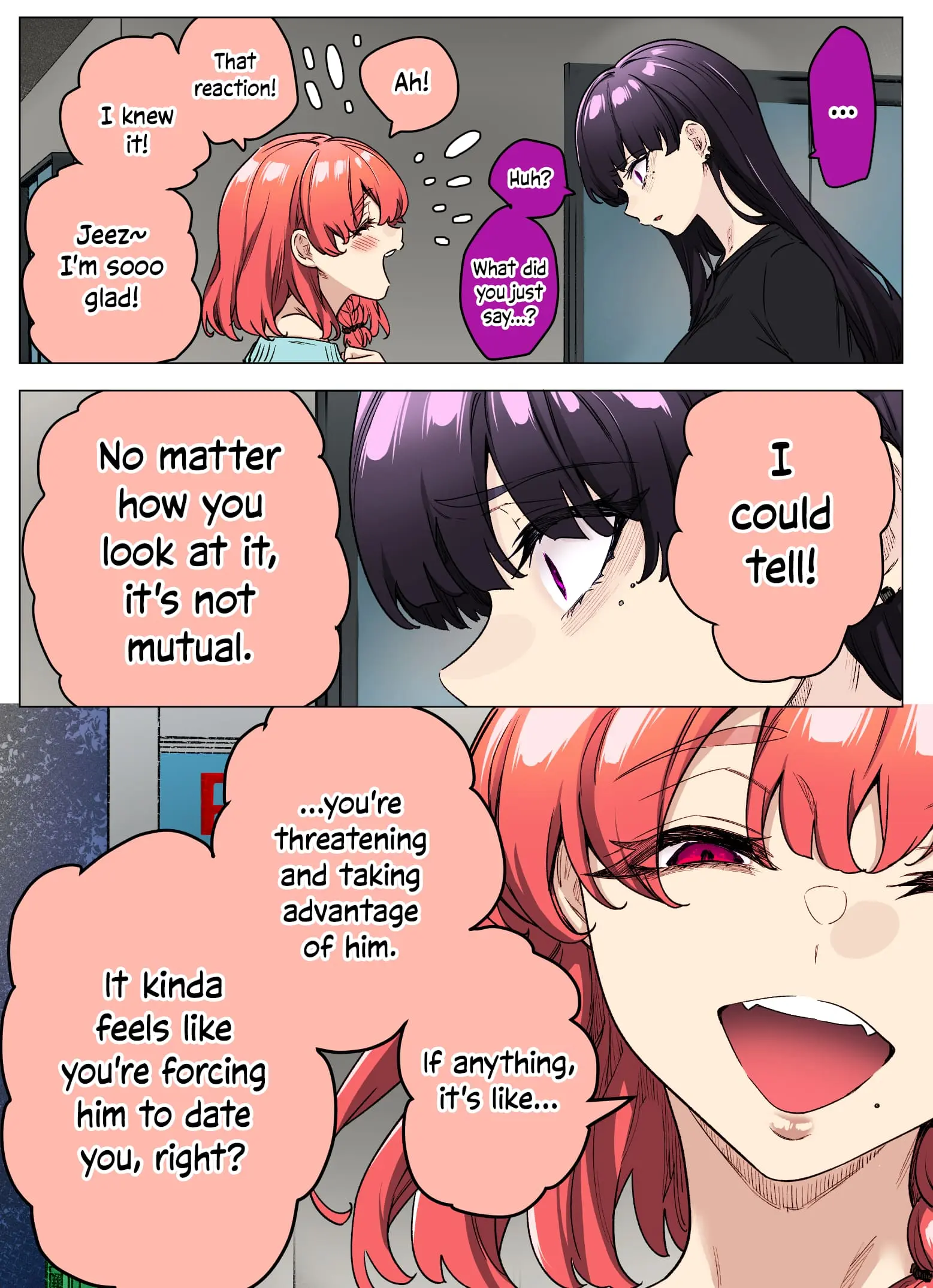 I Thought She Was a Yandere, but Apparently She's Even Worse (Colored) - Chapter 34 - Page 2