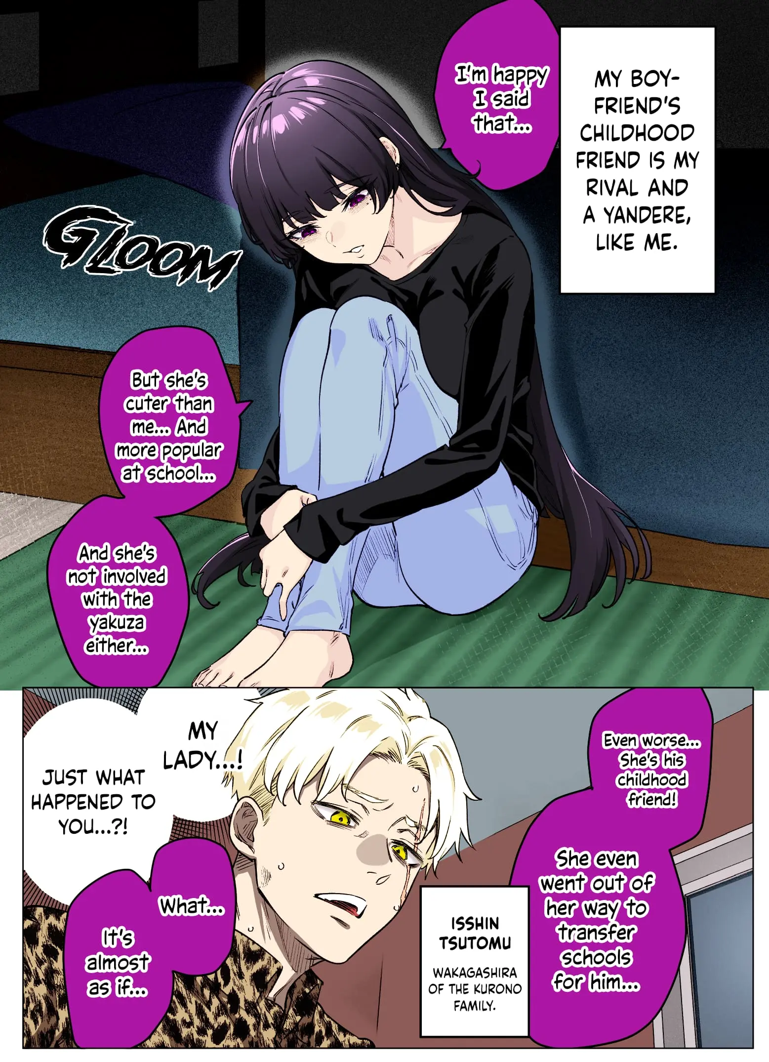 I Thought She Was a Yandere, but Apparently She's Even Worse (Colored) - Chapter 39 - Page 1
