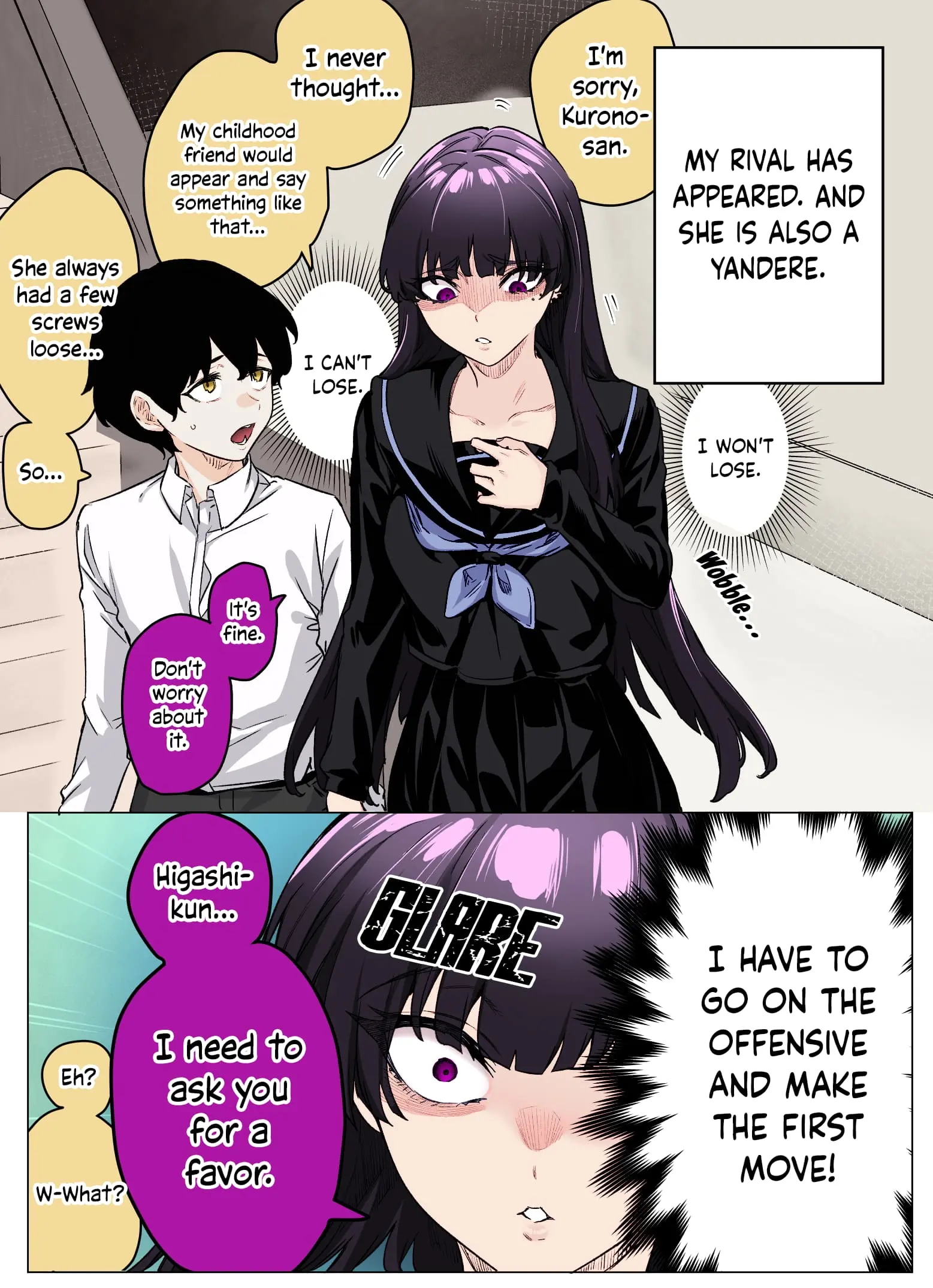 I Thought She Was a Yandere, but Apparently She's Even Worse (Colored) - Chapter 40 - Page 1