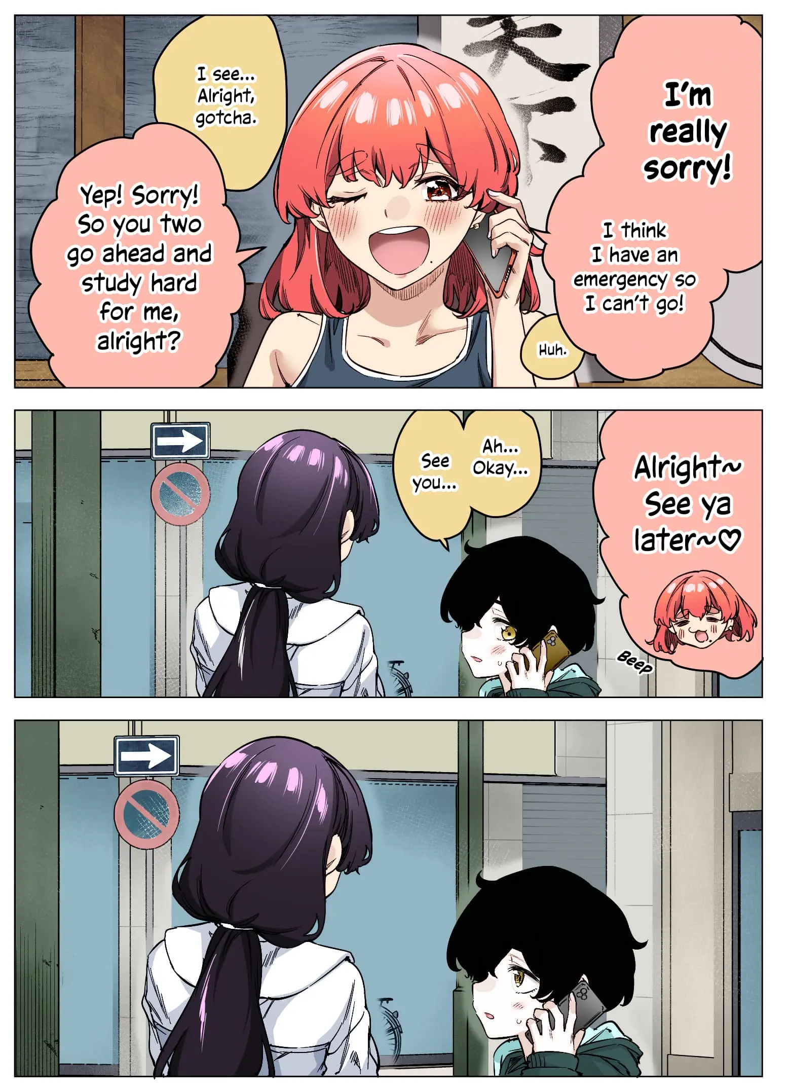 I Thought She Was a Yandere, but Apparently She's Even Worse (Colored) - Chapter 48 - Page 3