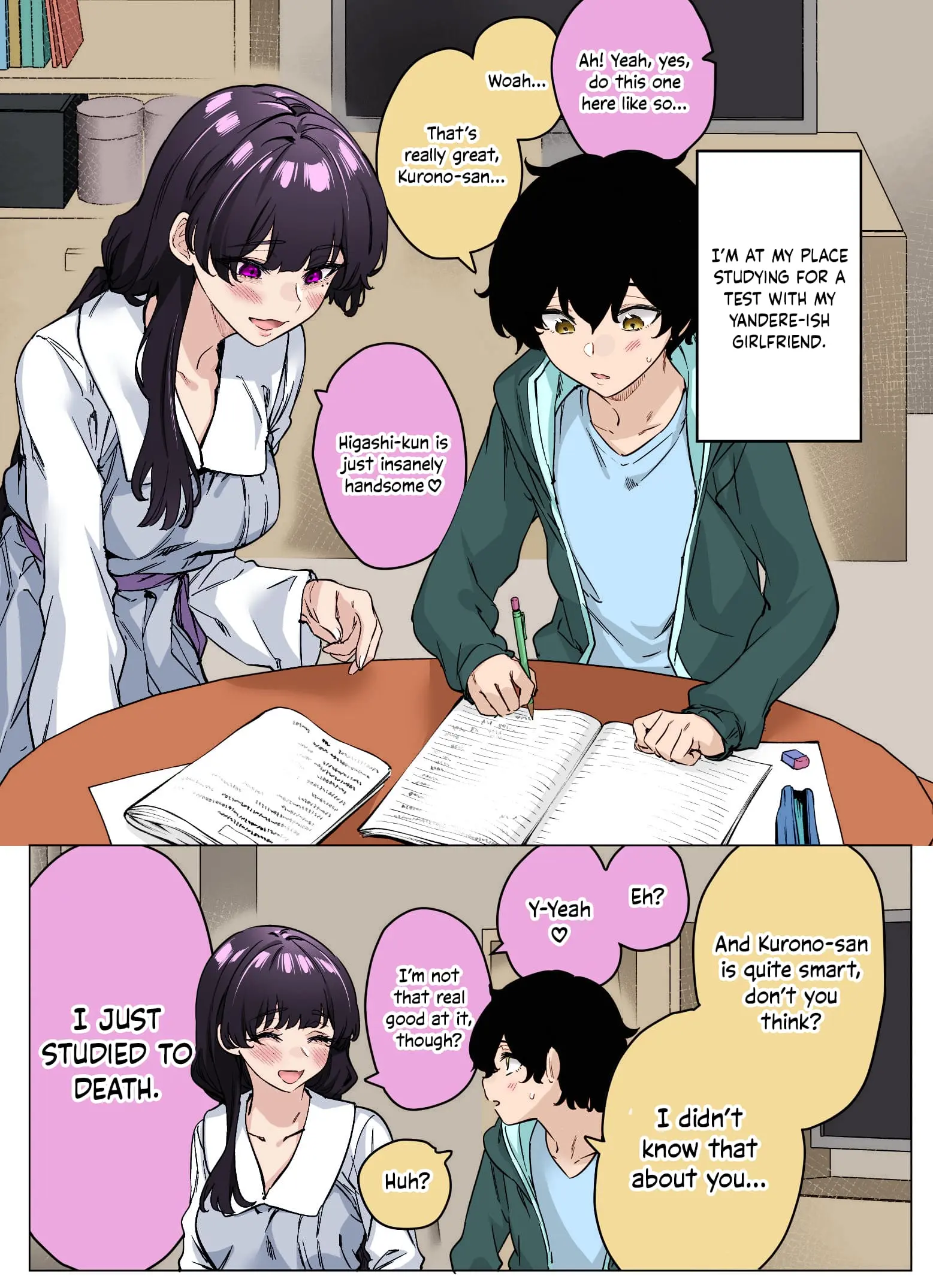 I Thought She Was a Yandere, but Apparently She's Even Worse (Colored) - Chapter 52 - Page 1