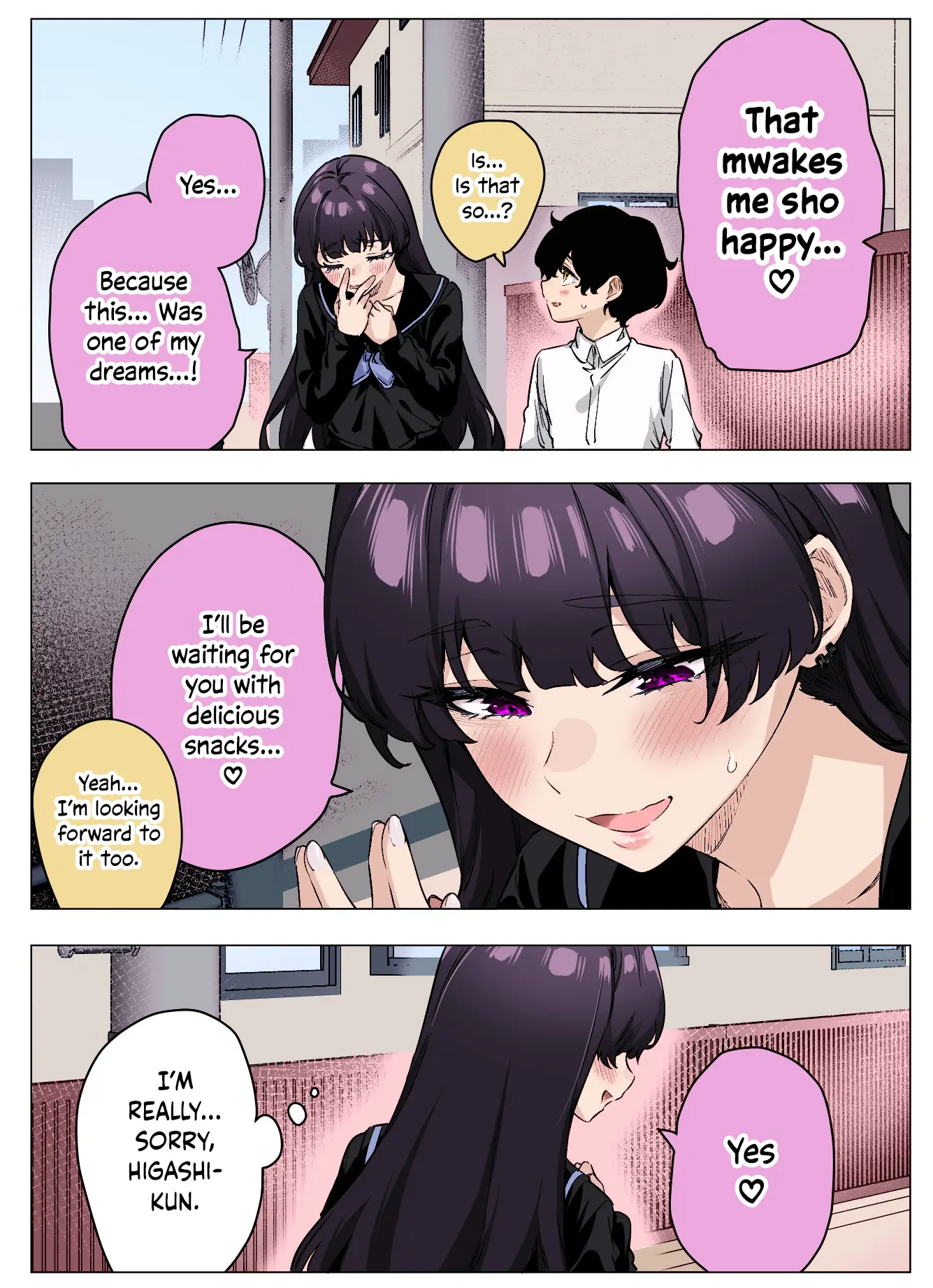 I Thought She Was a Yandere, but Apparently She's Even Worse (Colored) - Chapter 58 - Page 3
