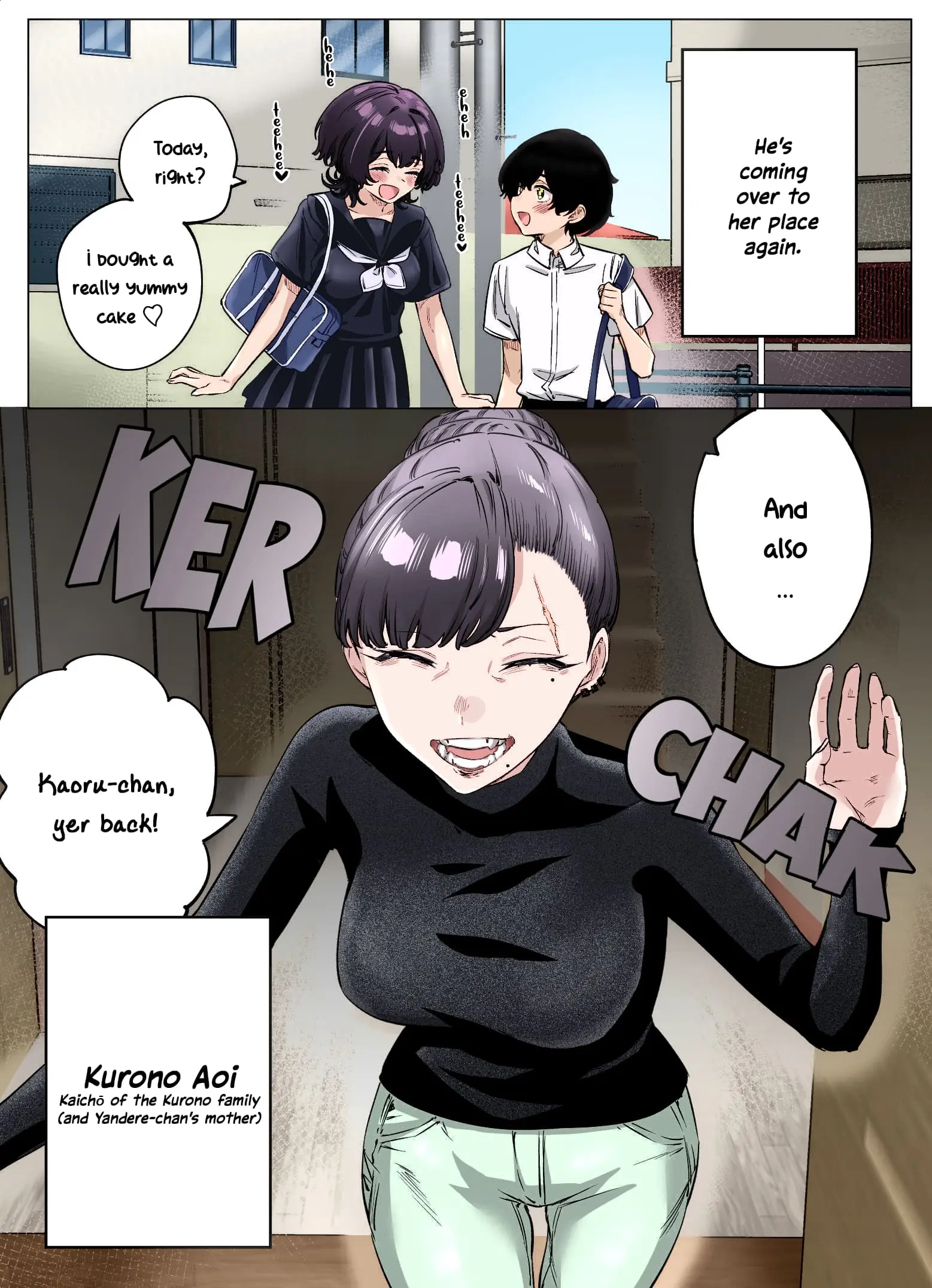I Thought She Was a Yandere, but Apparently She's Even Worse (Colored) - Chapter 77 - Page 1
