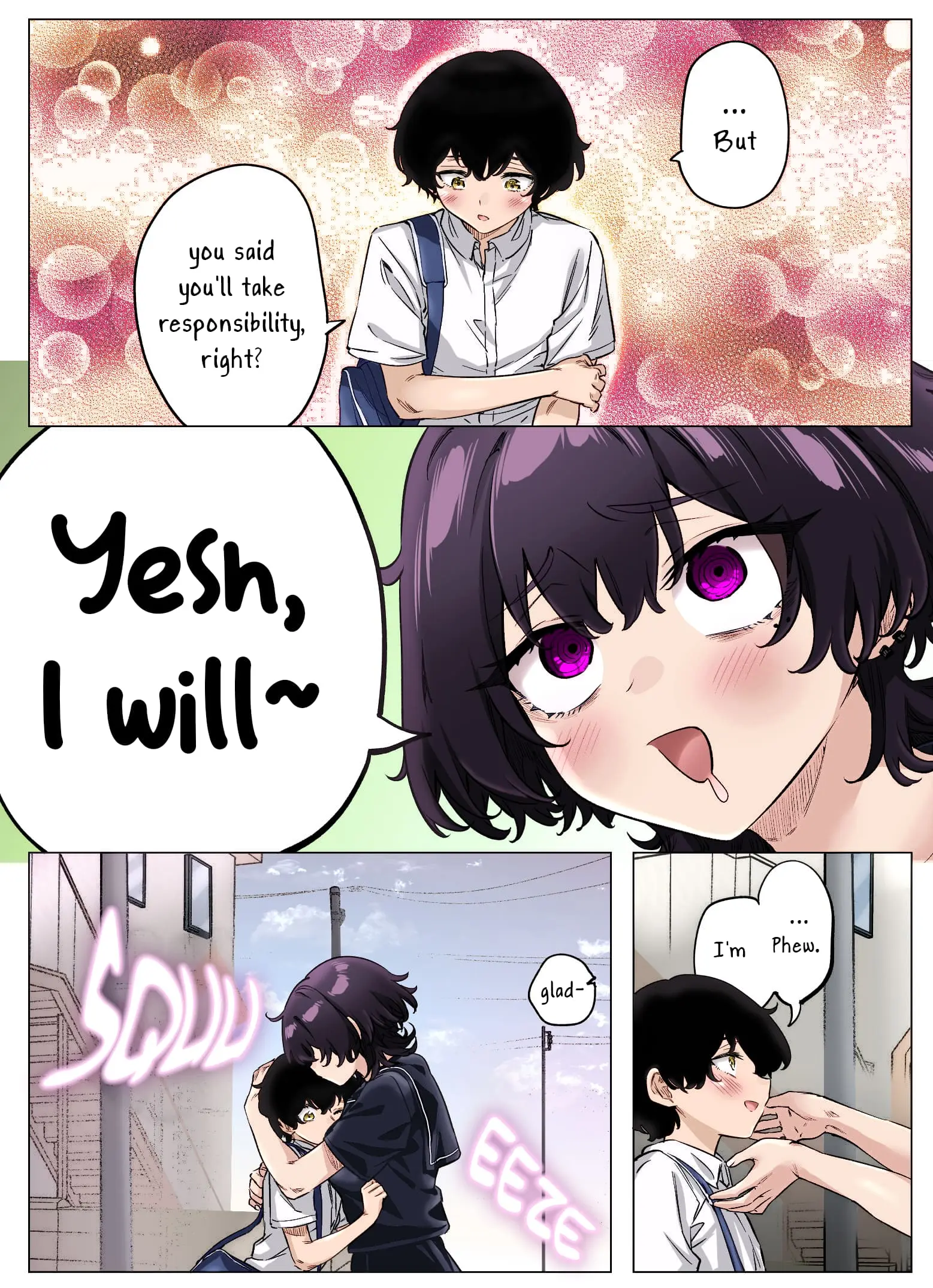 I Thought She Was a Yandere, but Apparently She's Even Worse (Colored) - Chapter 78 END - Page 3