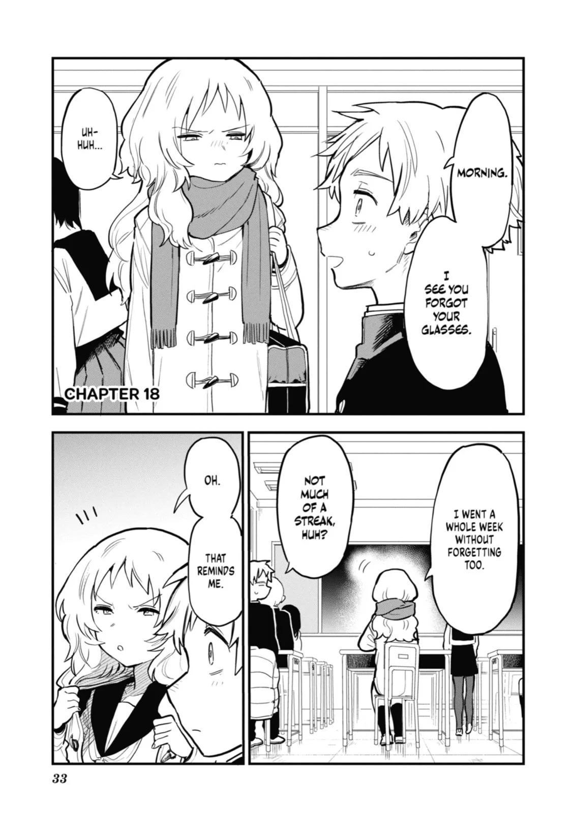 The Girl I Like Forgot Her Glasses - Chapter 18 - Page 1