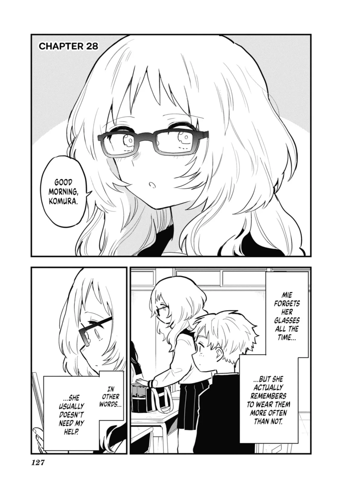 The Girl I Like Forgot Her Glasses - Chapter 28 - Page 1