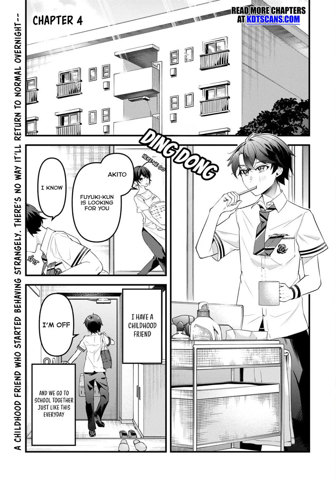 When I Murmured, 'I Want a Childhood Friend,' the Behavior of My Female Friend I Often Hang Out with Changed - Chapter 4 - Page 1