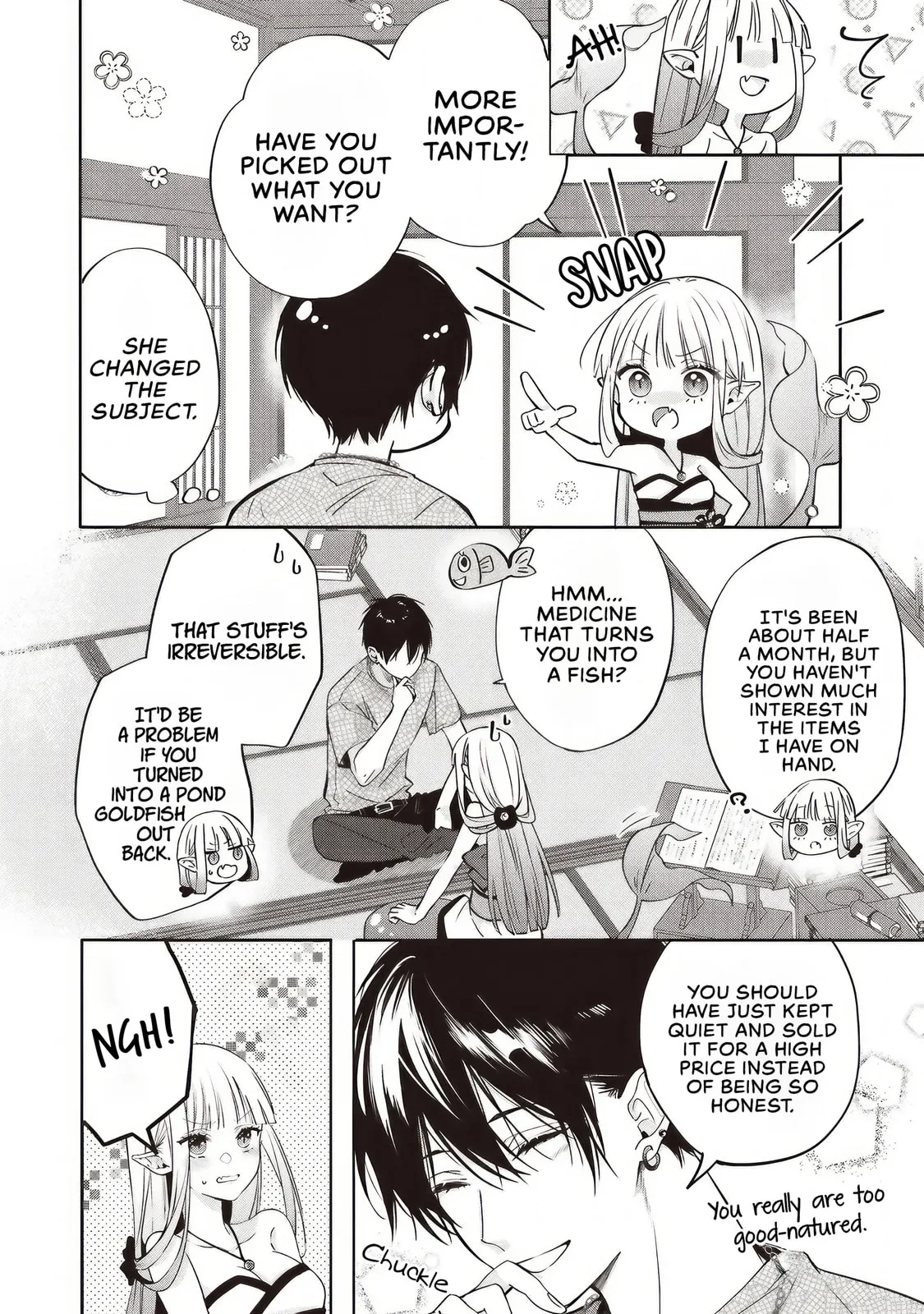 Akinai Ningyo to Soku no Hatsukoi - Chapter 4.1 - Page 8