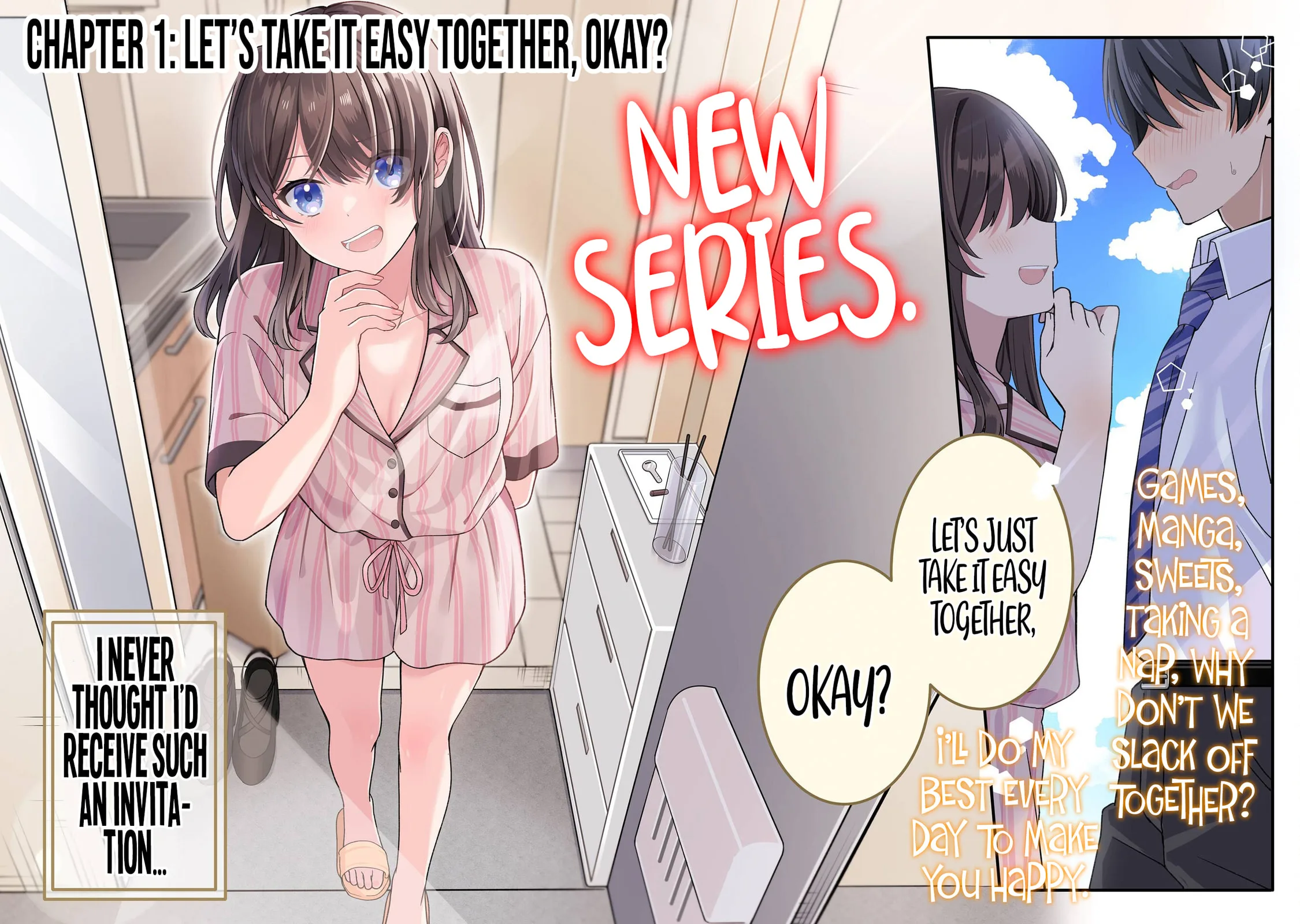 Alone in a Room With a Beautiful Girl in Defenseless Cute Pajamas - Chapter 1.1 - Page 2